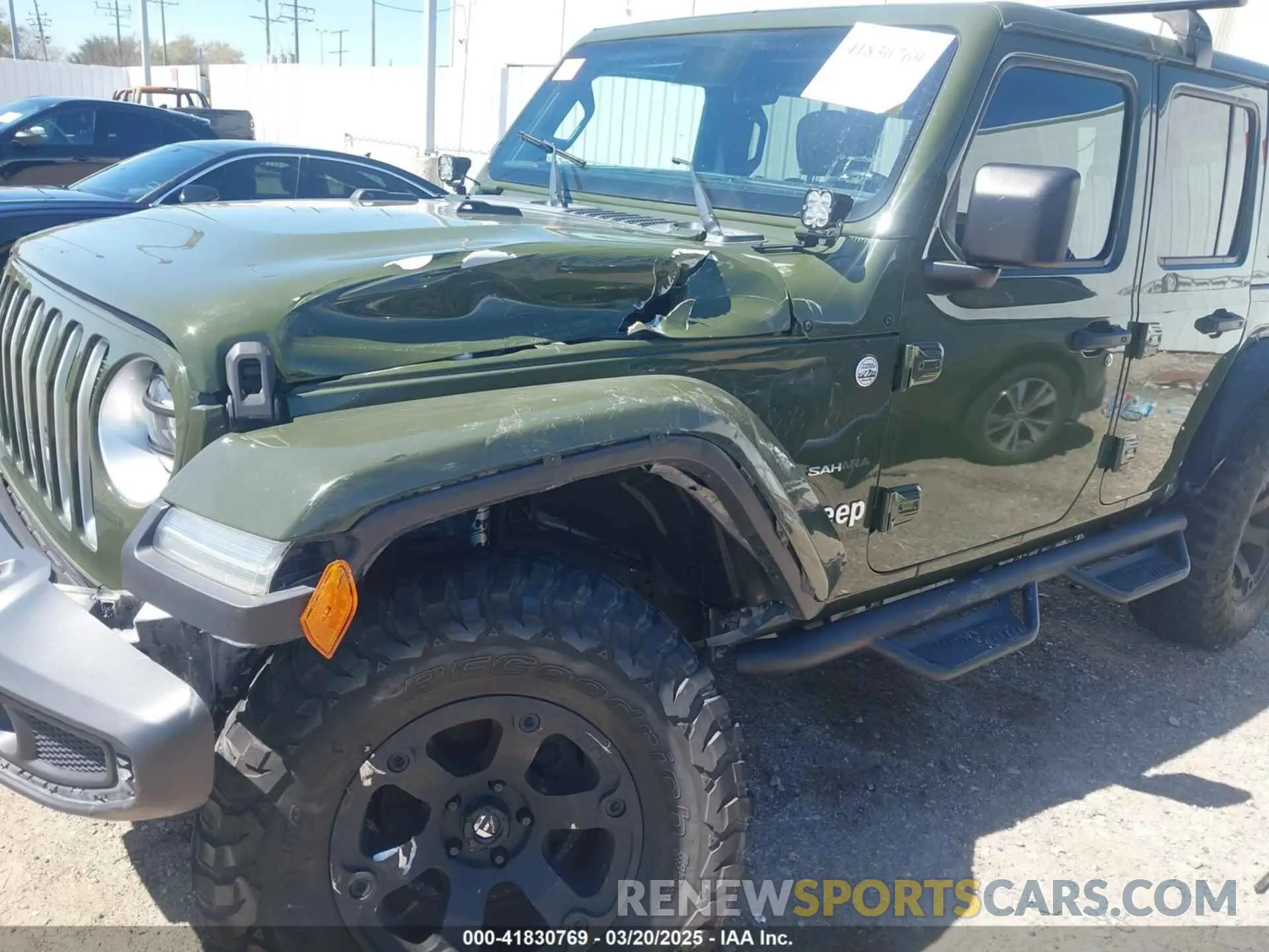 6 Photograph of a damaged car 1C4HJXEG8LW283103 JEEP WRANGLER UNLIMITED 2020