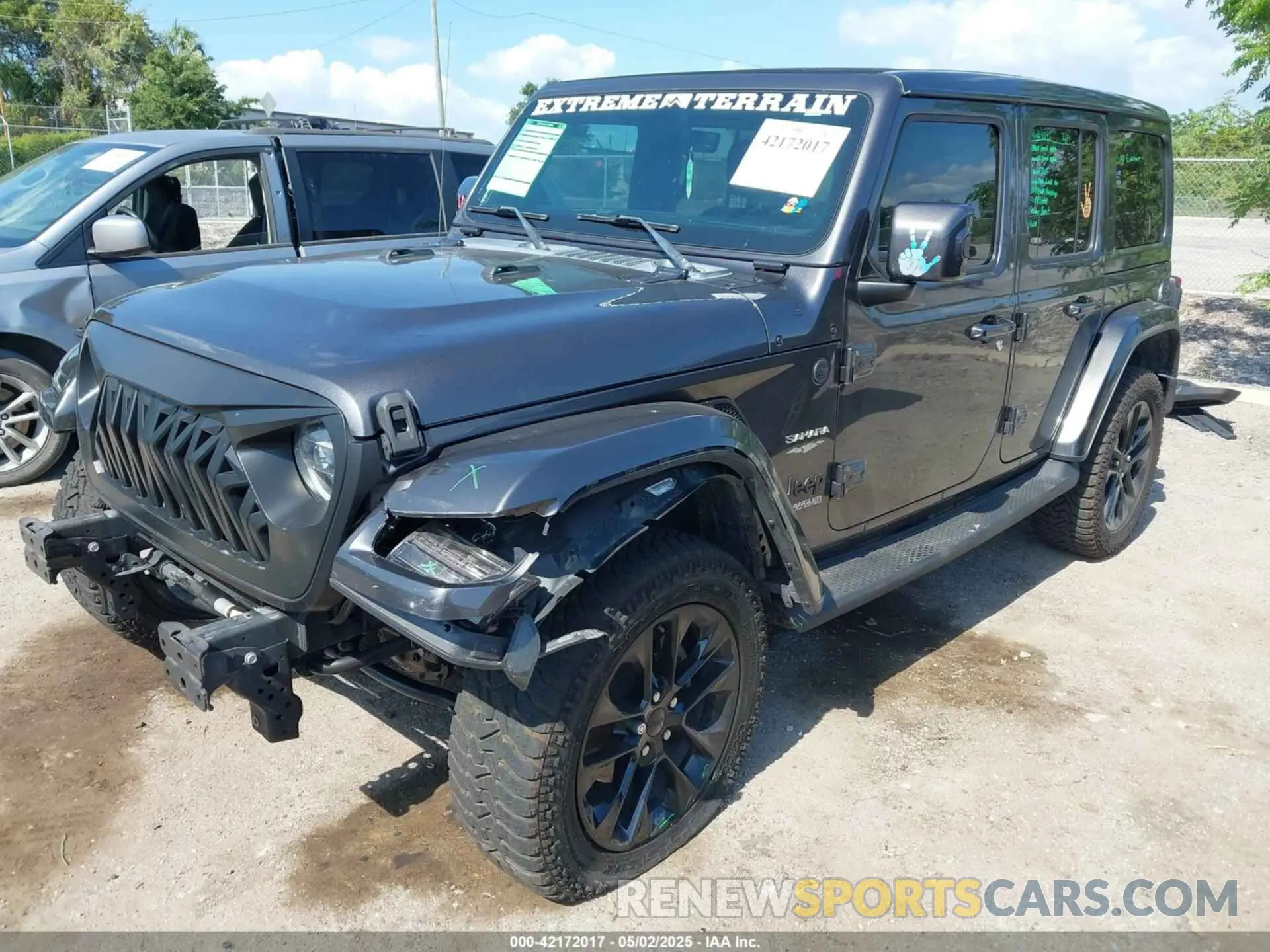 2 Photograph of a damaged car 1C4HJXEN2LW325103 JEEP WRANGLER UNLIMITED 2020
