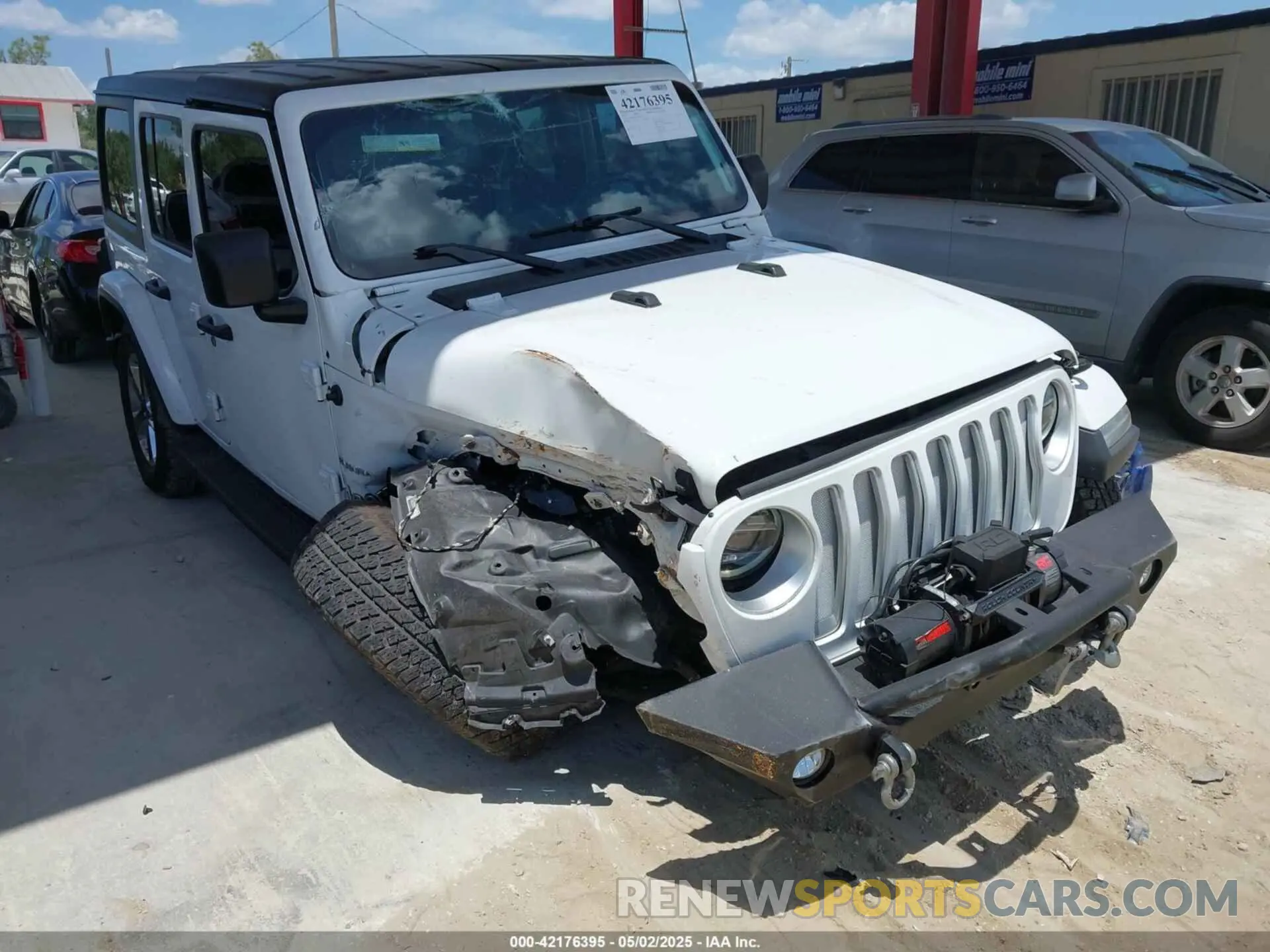 1 Photograph of a damaged car 1C4HJXEN3LW264036 JEEP WRANGLER UNLIMITED 2020