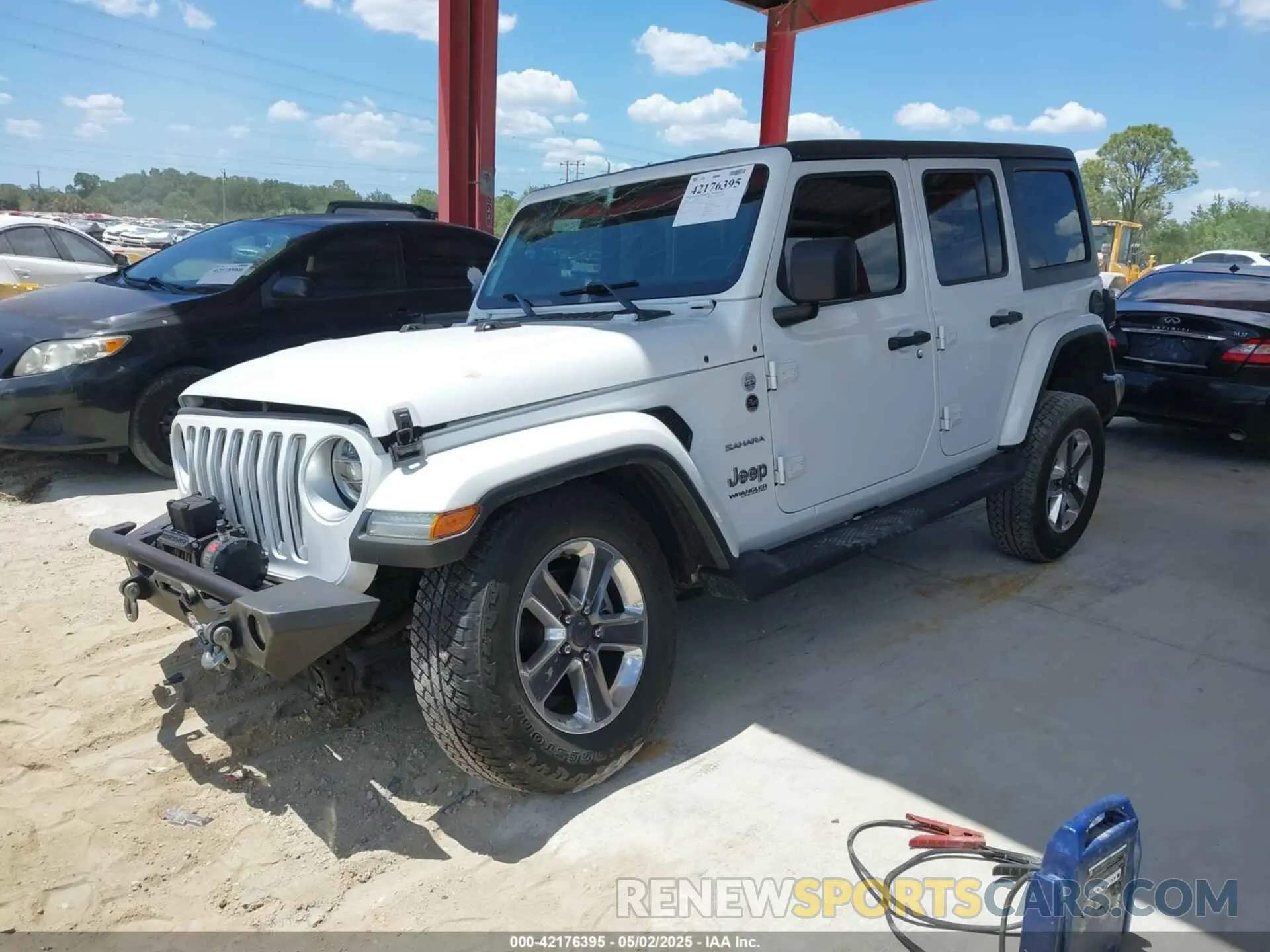 2 Photograph of a damaged car 1C4HJXEN3LW264036 JEEP WRANGLER UNLIMITED 2020