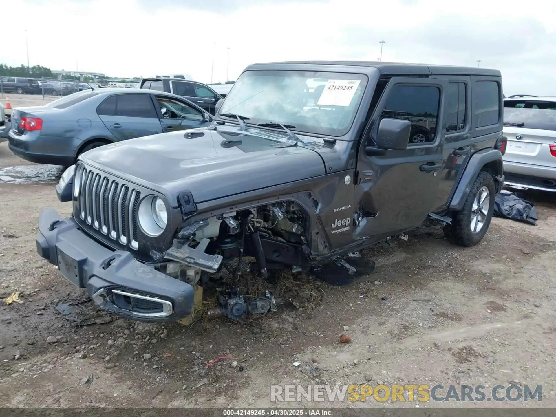 2 Photograph of a damaged car 1C4HJXEN5LW114266 JEEP WRANGLER UNLIMITED 2020