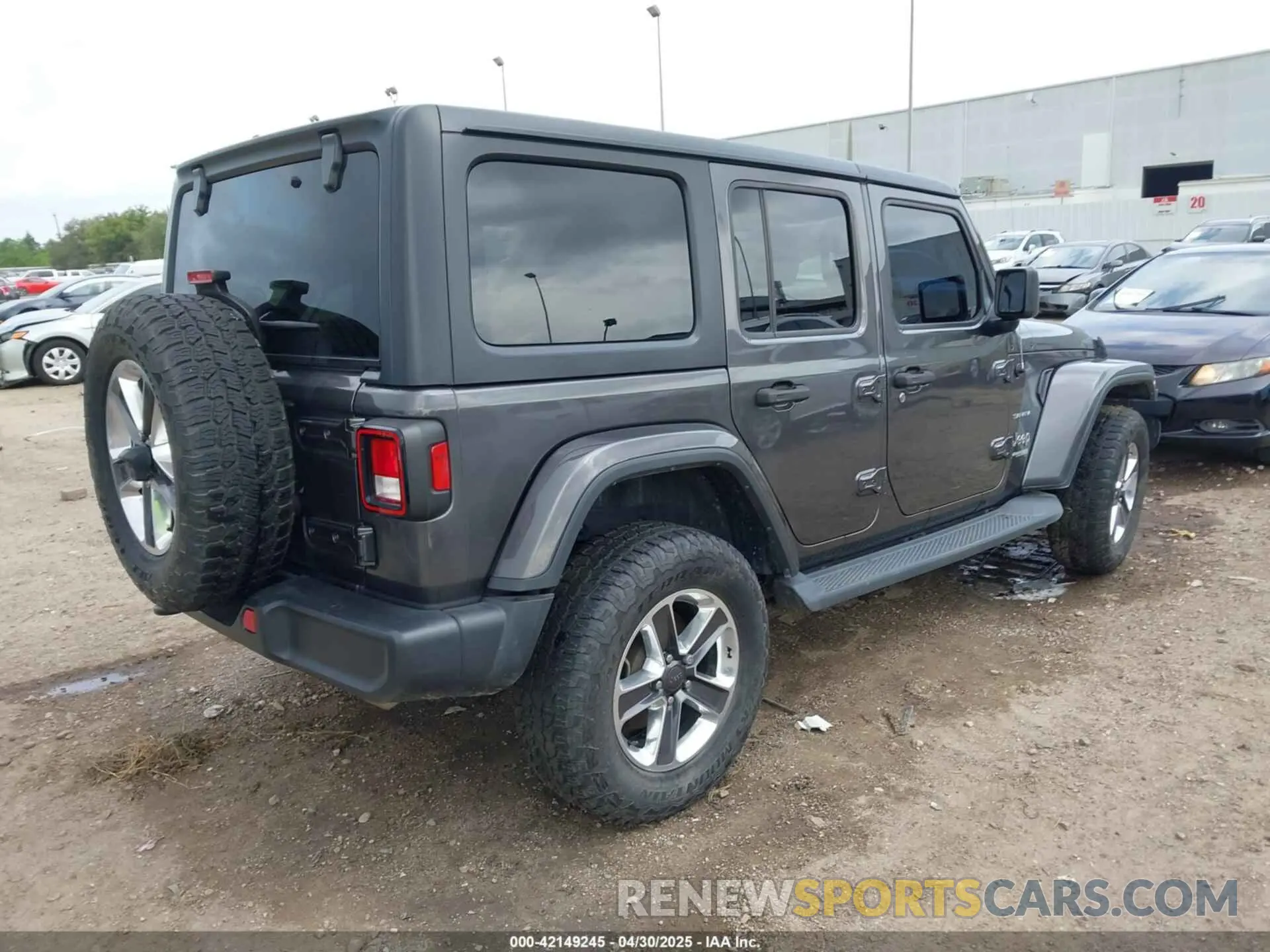 4 Photograph of a damaged car 1C4HJXEN5LW114266 JEEP WRANGLER UNLIMITED 2020