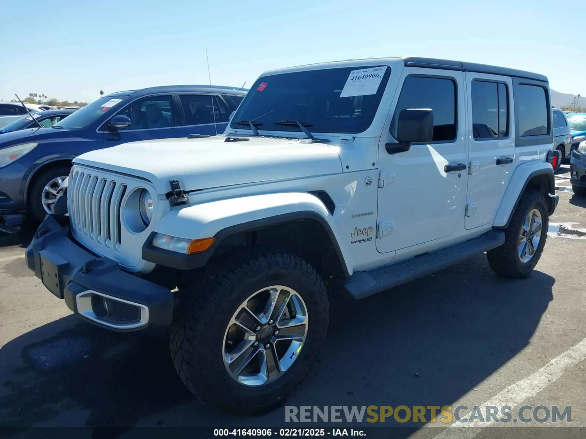 2 Photograph of a damaged car 1C4HJXEN5LW277208 JEEP WRANGLER UNLIMITED 2020