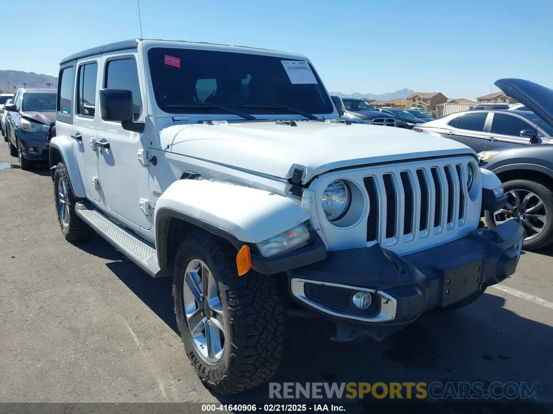 6 Photograph of a damaged car 1C4HJXEN5LW277208 JEEP WRANGLER UNLIMITED 2020