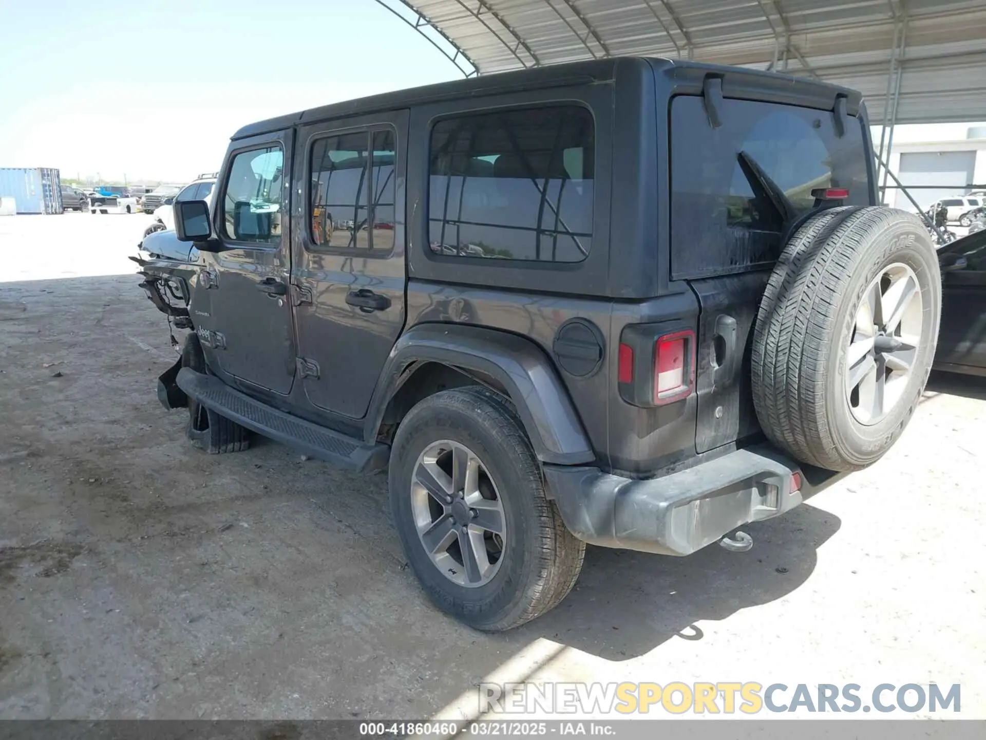3 Photograph of a damaged car 1C4HJXEN7LW197909 JEEP WRANGLER UNLIMITED 2020