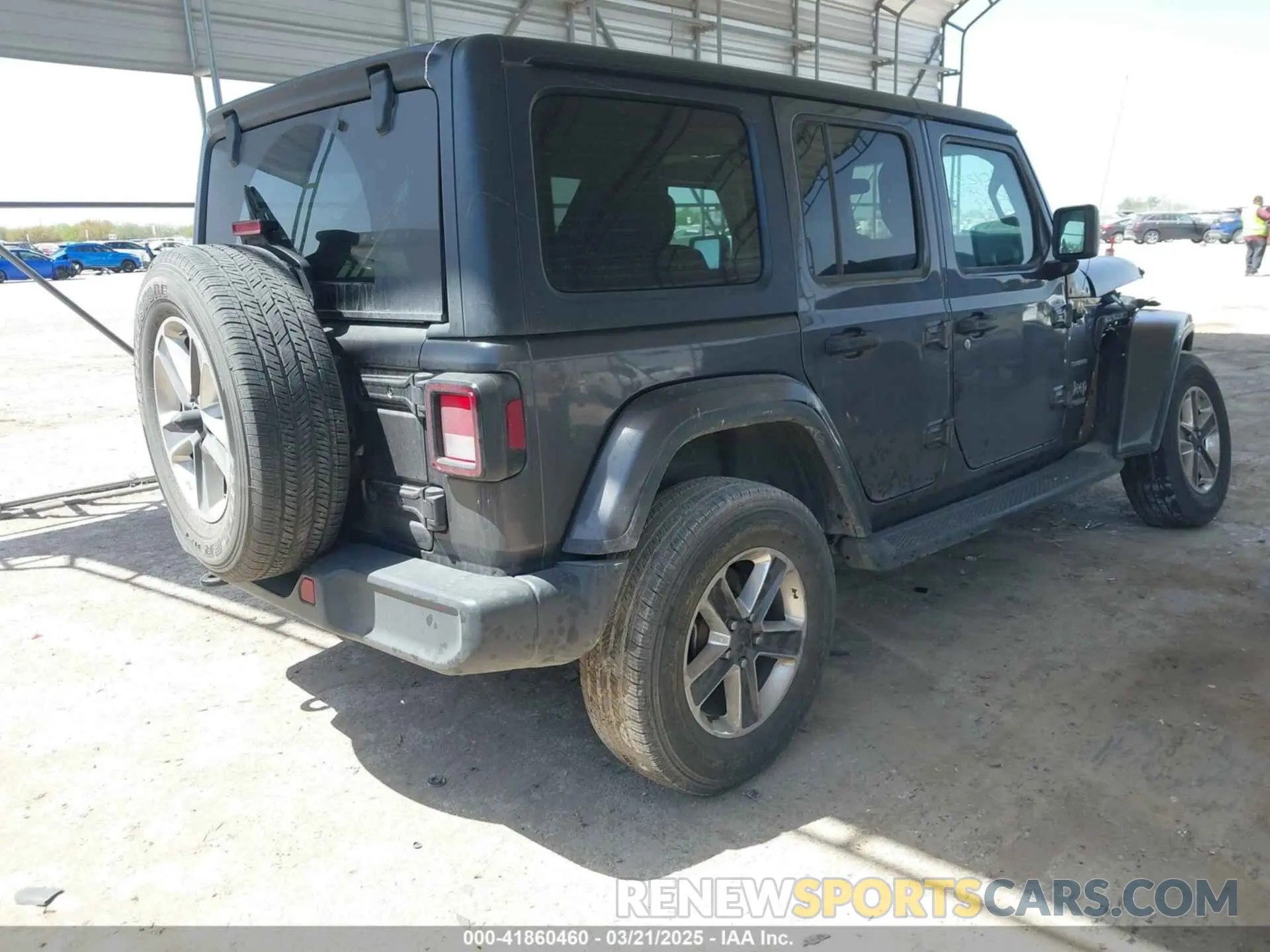 4 Photograph of a damaged car 1C4HJXEN7LW197909 JEEP WRANGLER UNLIMITED 2020
