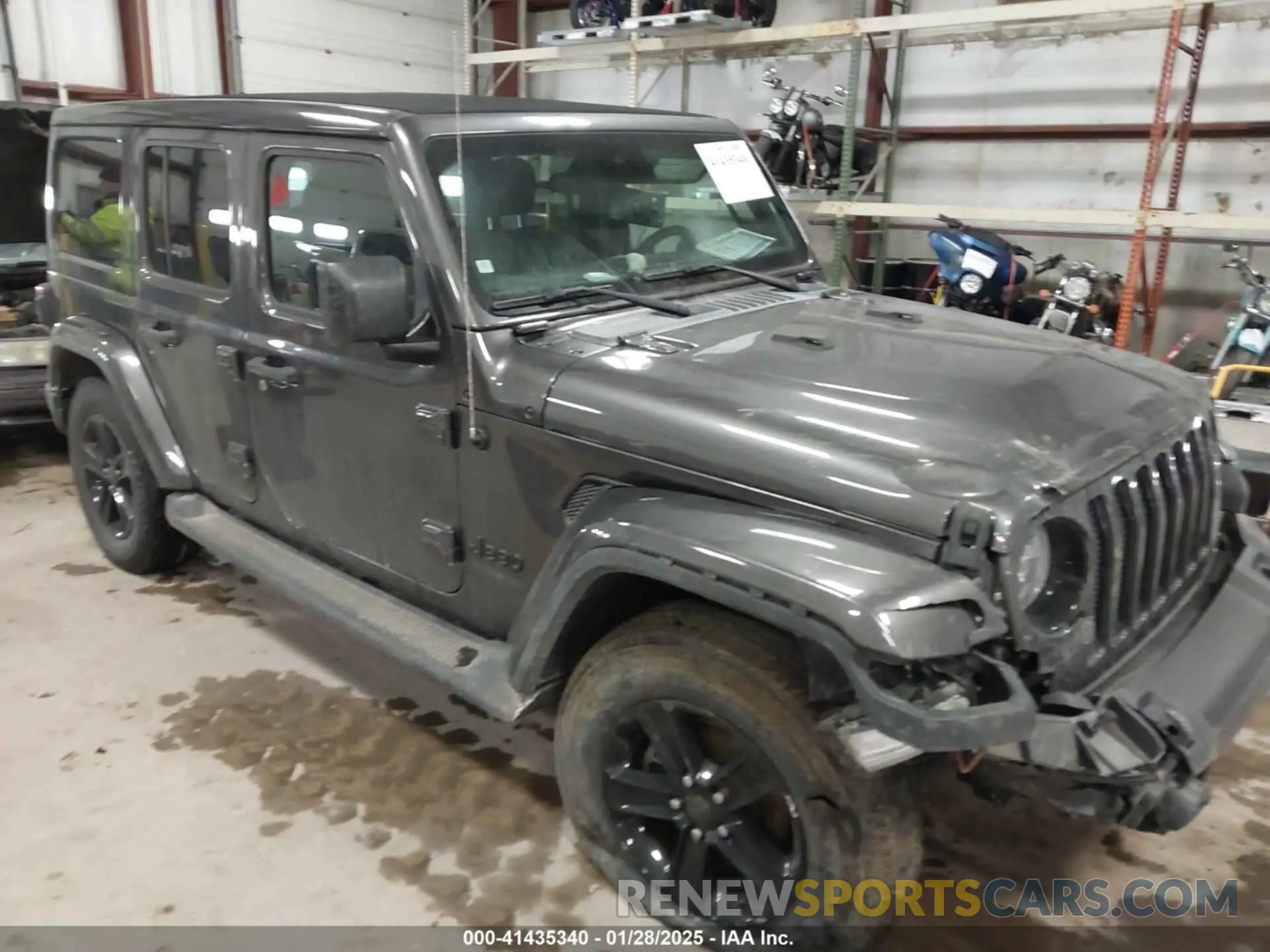 1 Photograph of a damaged car 1C4HJXEN8LW293757 JEEP WRANGLER UNLIMITED 2020