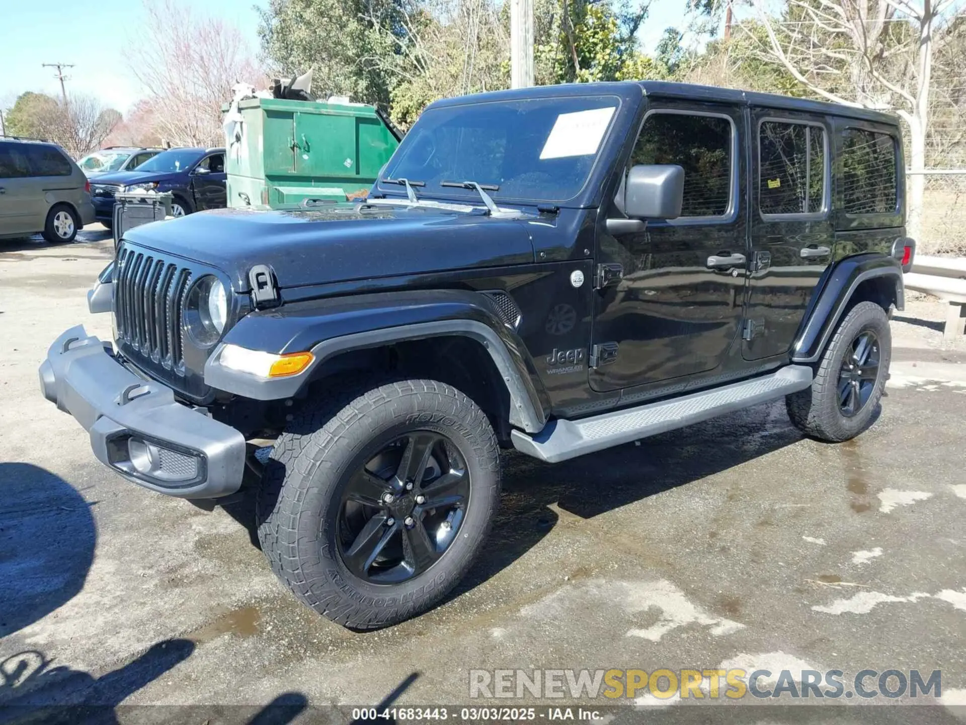 2 Photograph of a damaged car 1C4HJXEN9LW145262 JEEP WRANGLER UNLIMITED 2020
