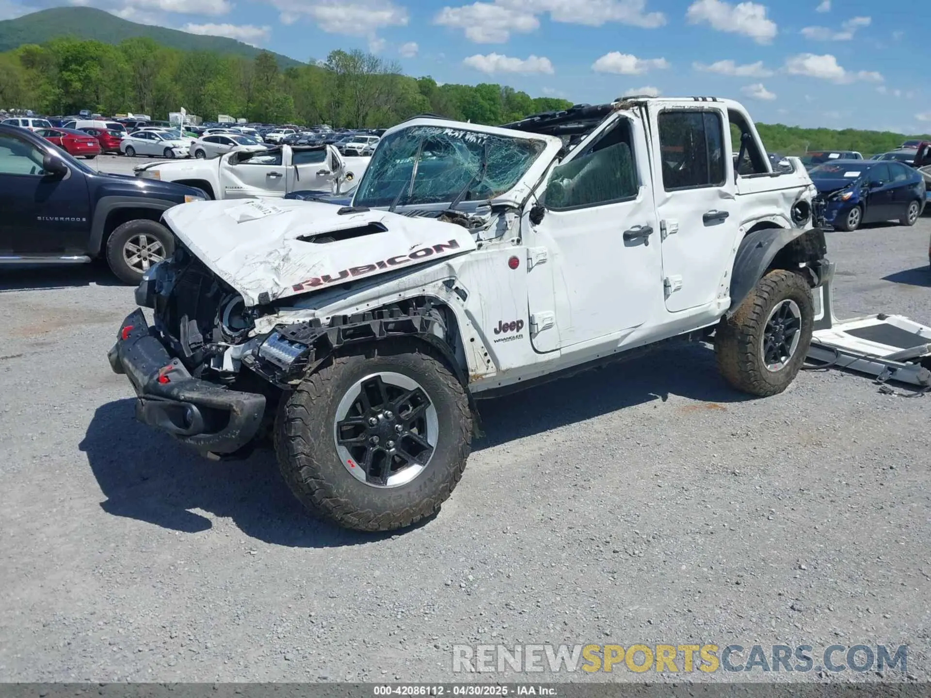 2 Photograph of a damaged car 1C4JJXFM5LW278740 JEEP WRANGLER UNLIMITED 2020