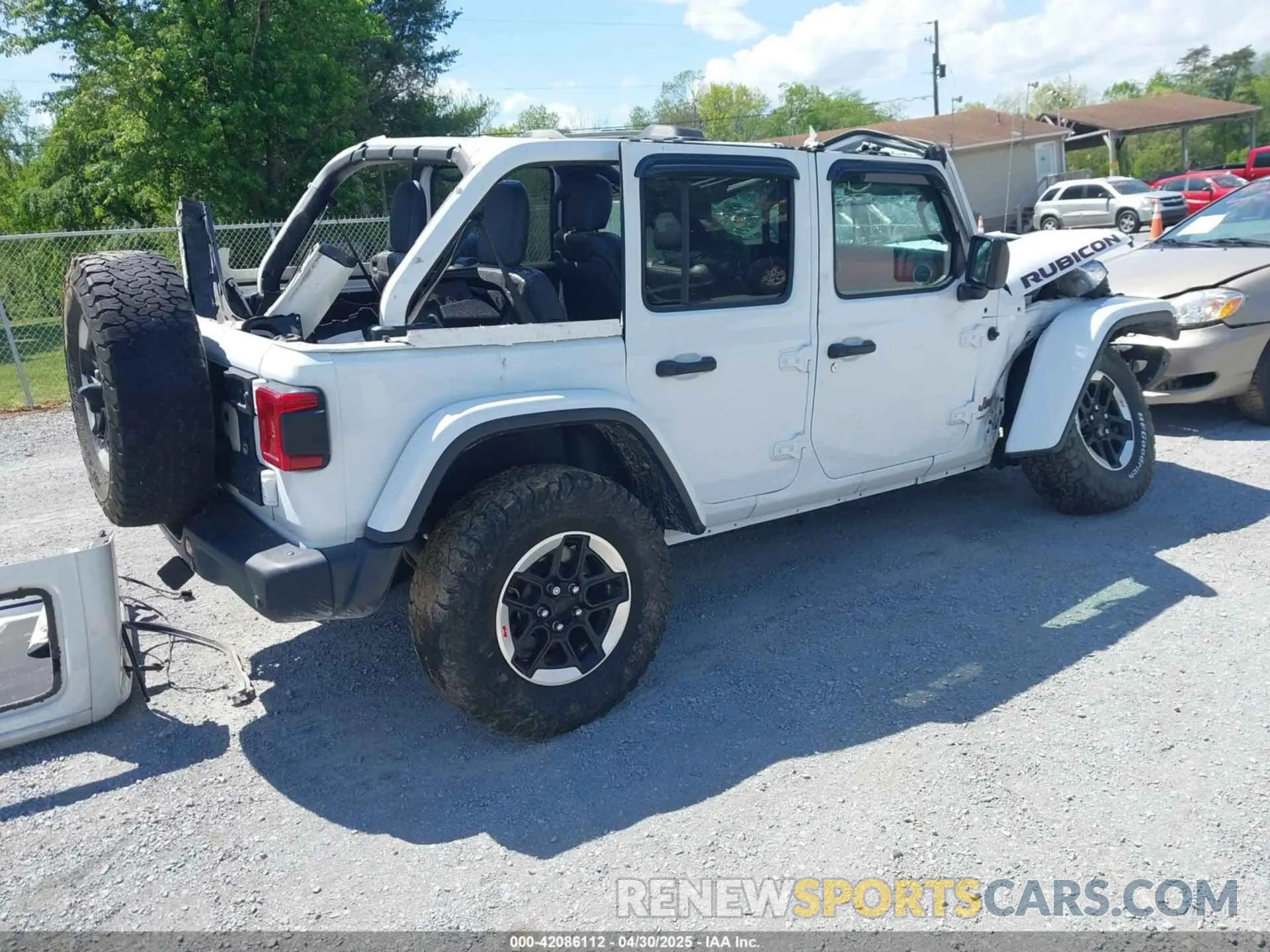 4 Photograph of a damaged car 1C4JJXFM5LW278740 JEEP WRANGLER UNLIMITED 2020