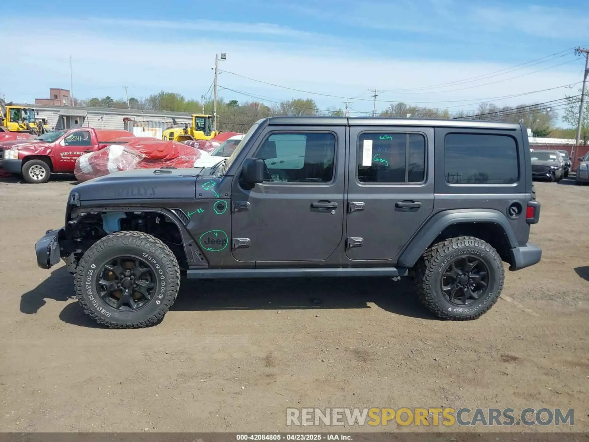 14 Фотография поврежденного автомобиля 1C4HJXDG1MW672507 JEEP WRANGLER UNLIMITED 2021