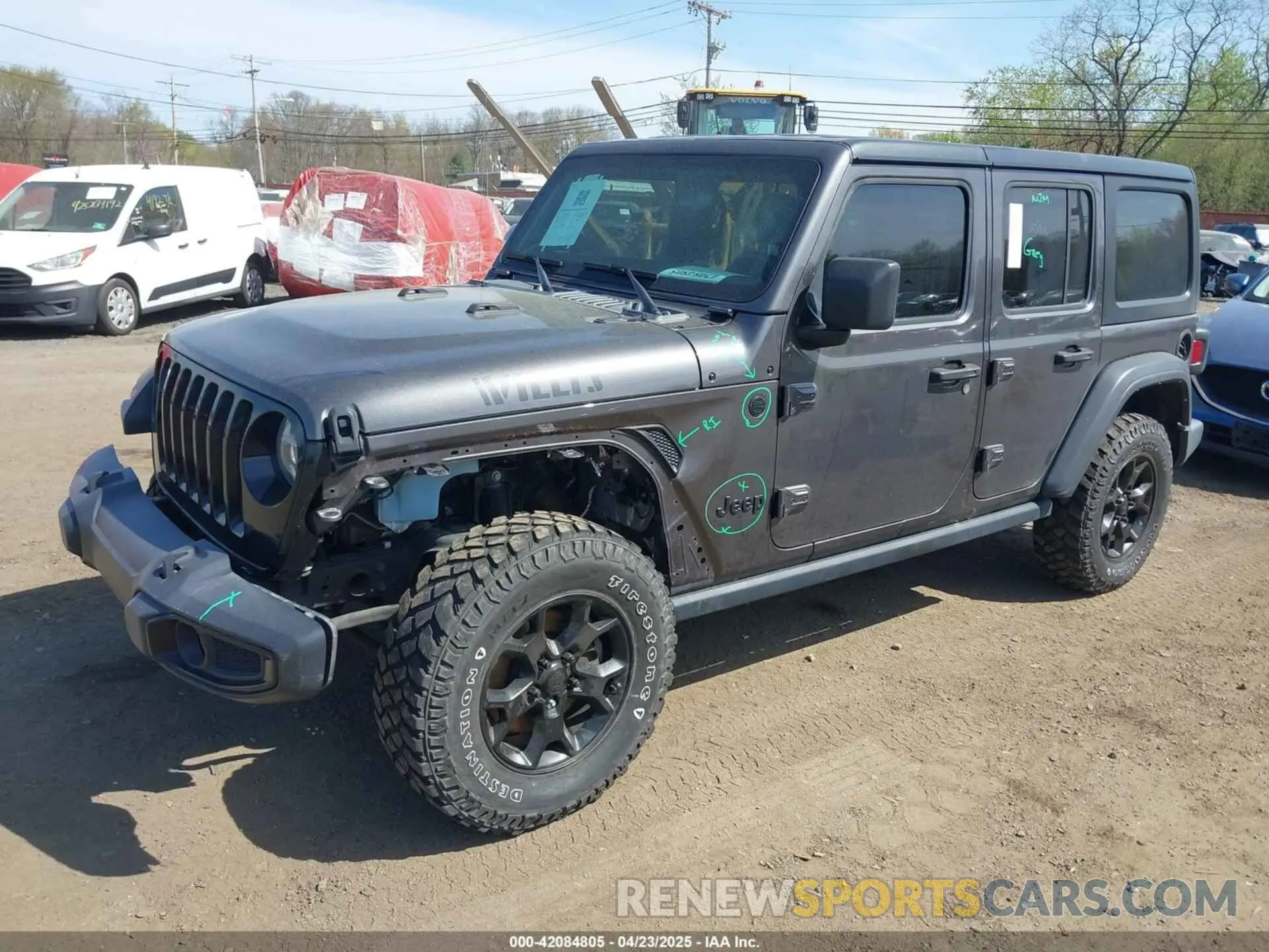 2 Фотография поврежденного автомобиля 1C4HJXDG1MW672507 JEEP WRANGLER UNLIMITED 2021