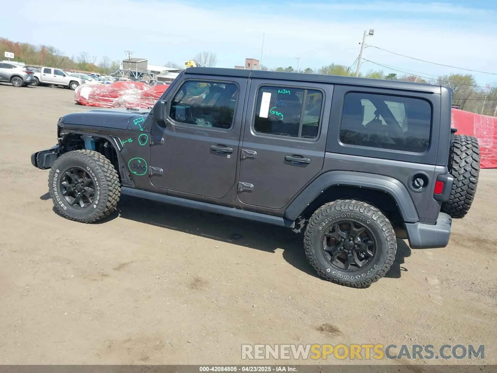 3 Фотография поврежденного автомобиля 1C4HJXDG1MW672507 JEEP WRANGLER UNLIMITED 2021