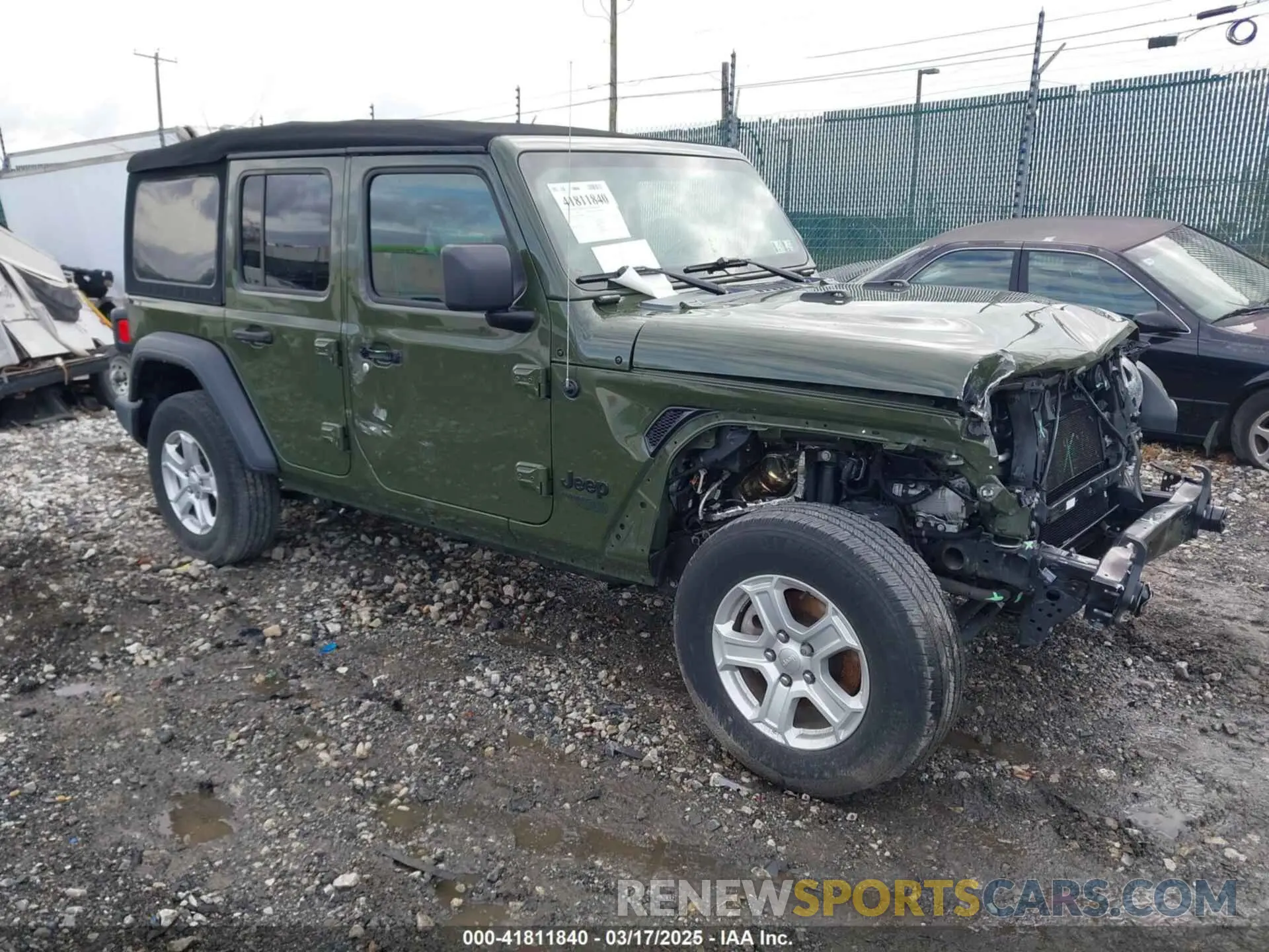 1 Photograph of a damaged car 1C4HJXDG1MW836029 JEEP WRANGLER UNLIMITED 2021