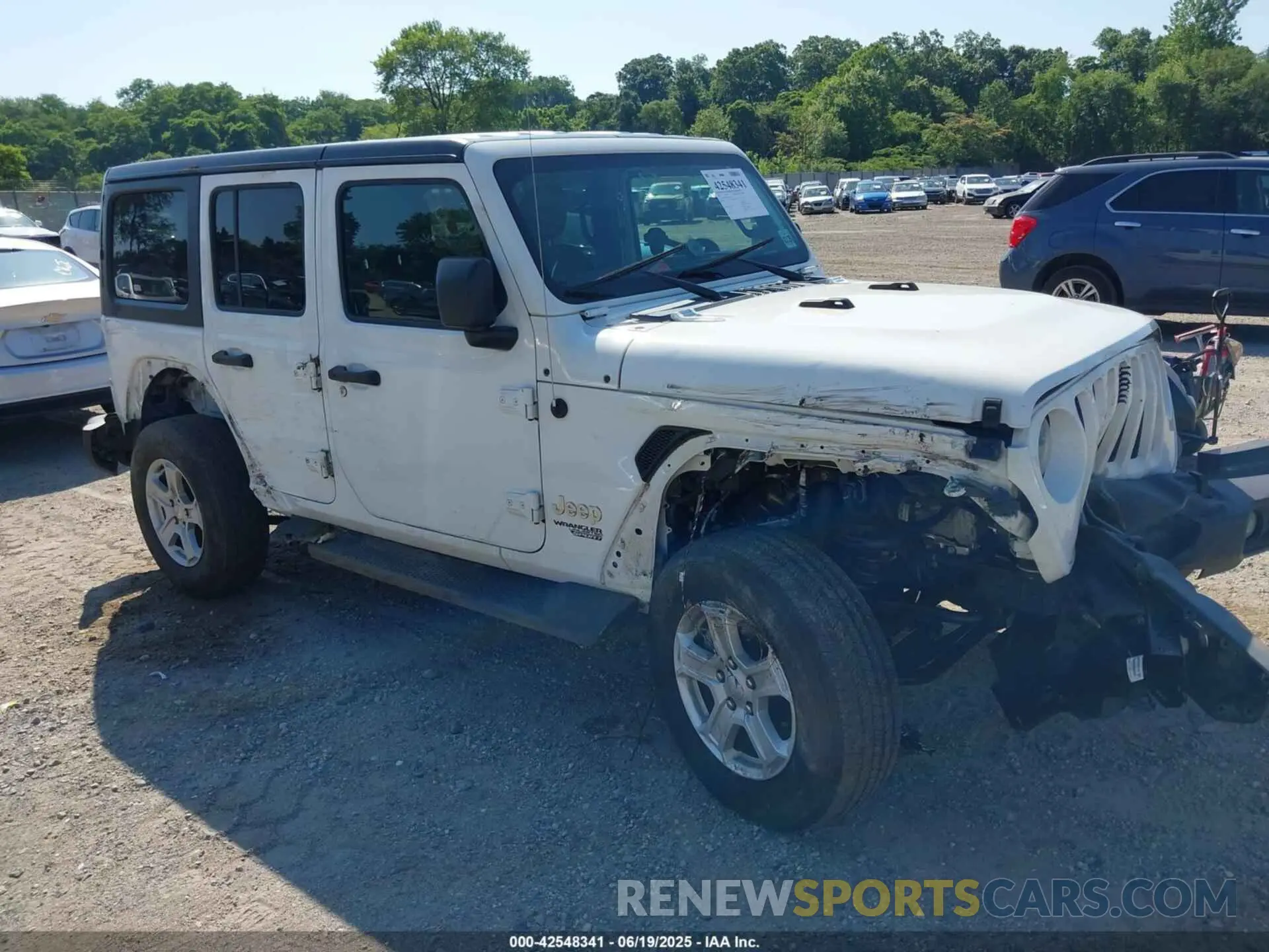 1 Photograph of a damaged car 1C4HJXDG2MW540369 JEEP WRANGLER UNLIMITED 2021