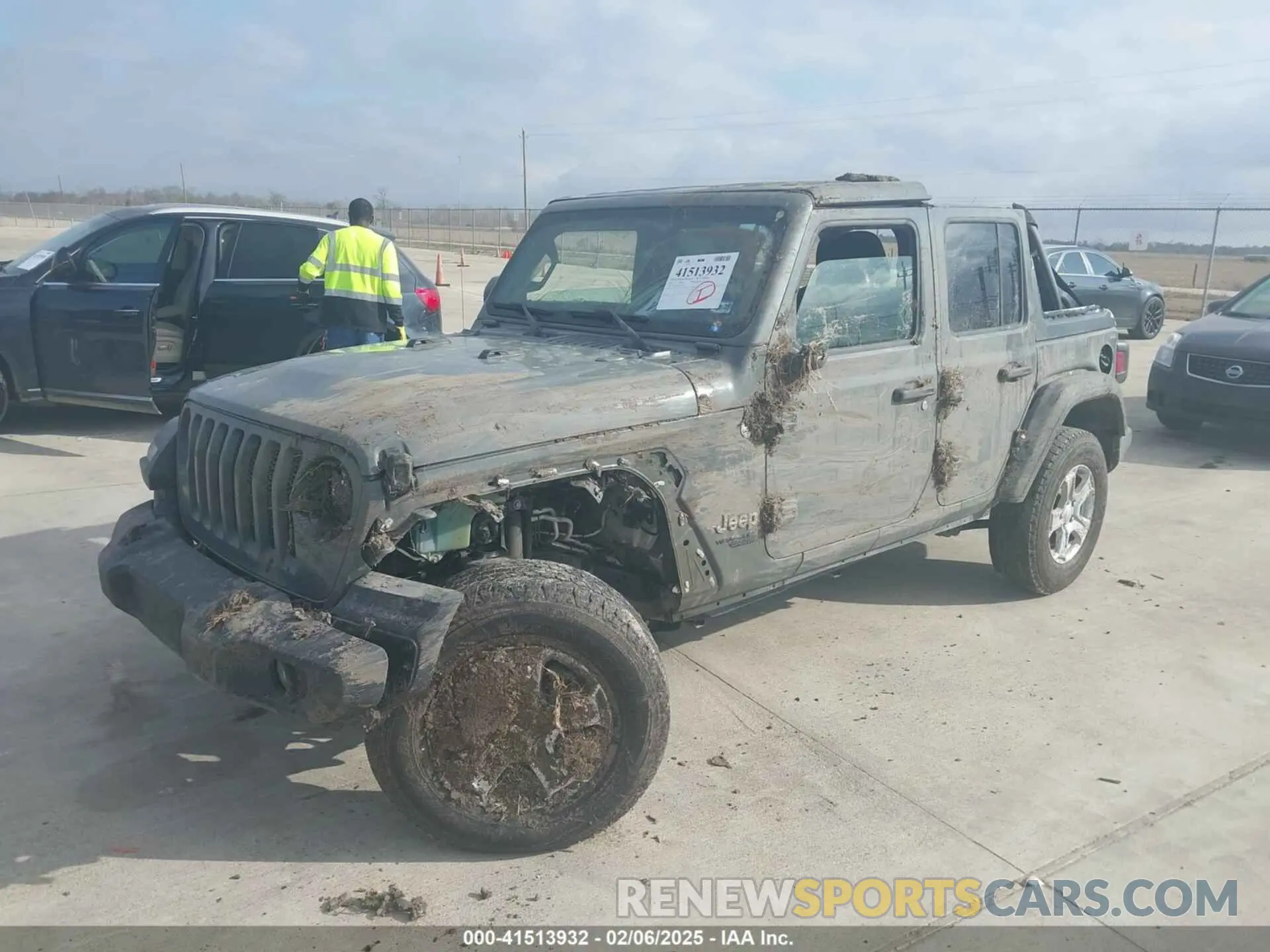 2 Photograph of a damaged car 1C4HJXDG3MW519031 JEEP WRANGLER UNLIMITED 2021