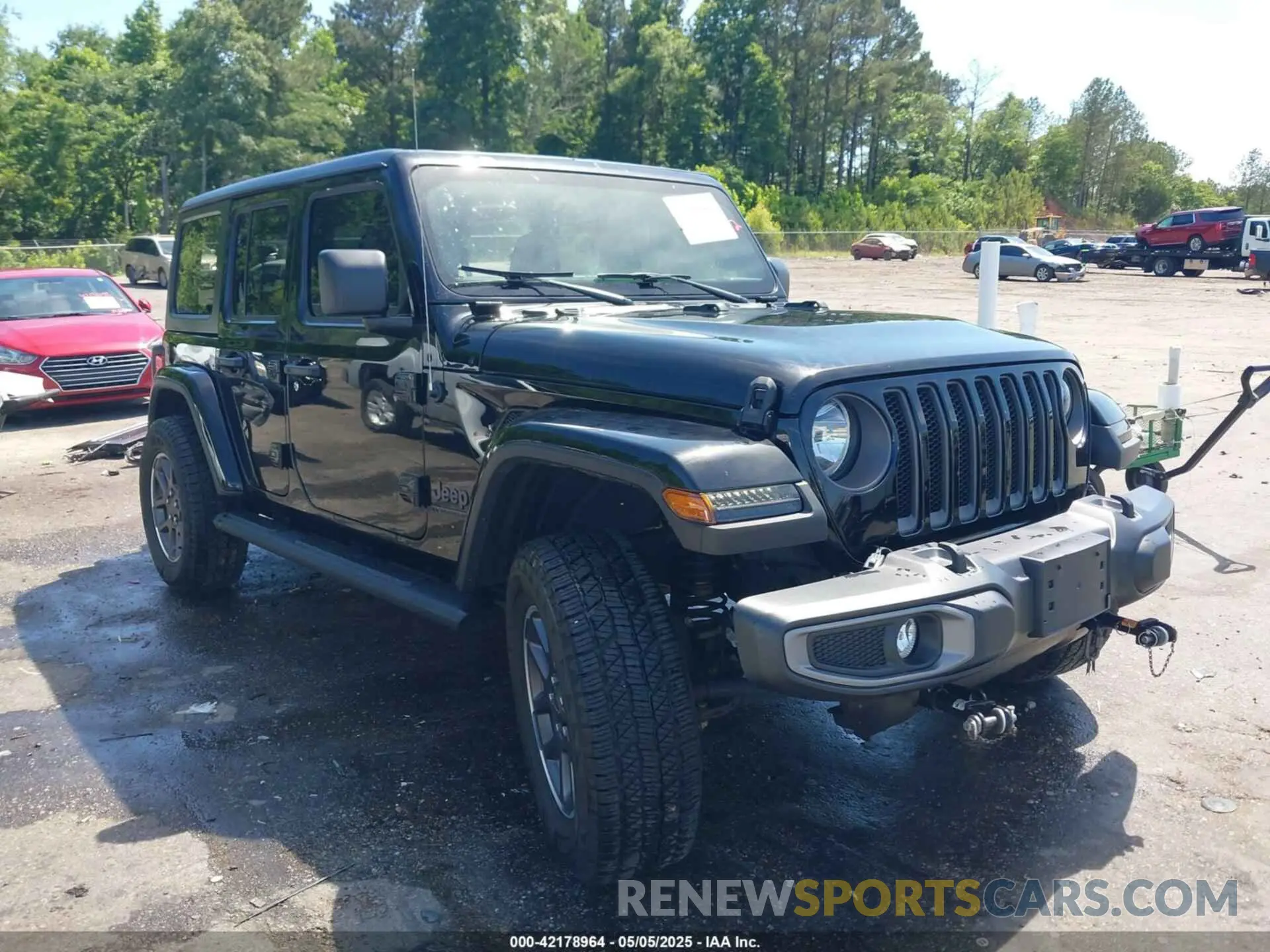 1 Photograph of a damaged car 1C4HJXDG4MW581070 JEEP WRANGLER UNLIMITED 2021