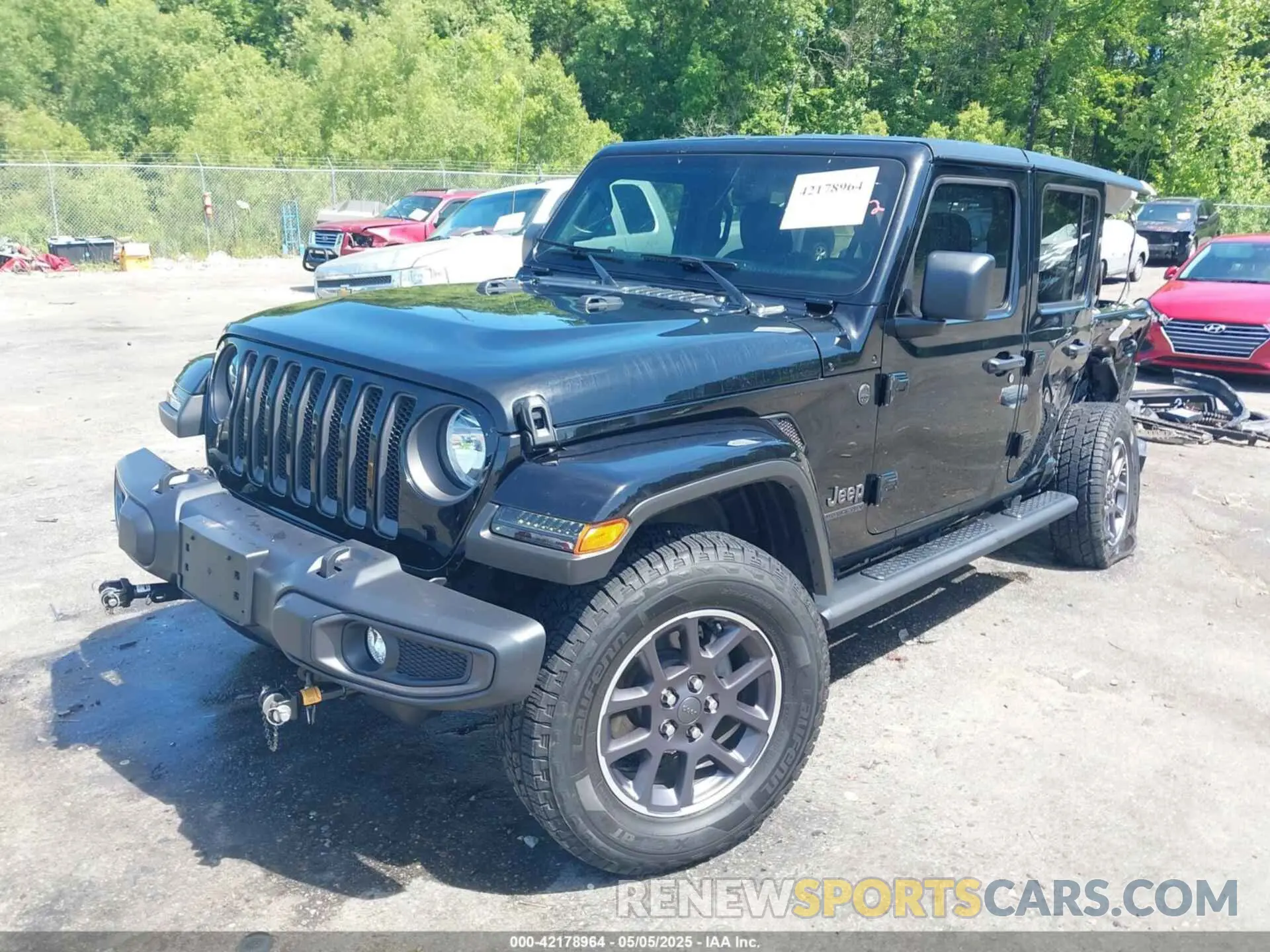 2 Photograph of a damaged car 1C4HJXDG4MW581070 JEEP WRANGLER UNLIMITED 2021