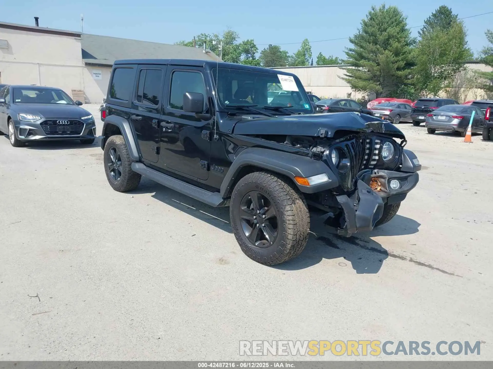 1 Photograph of a damaged car 1C4HJXDG5MW808329 JEEP WRANGLER UNLIMITED 2021
