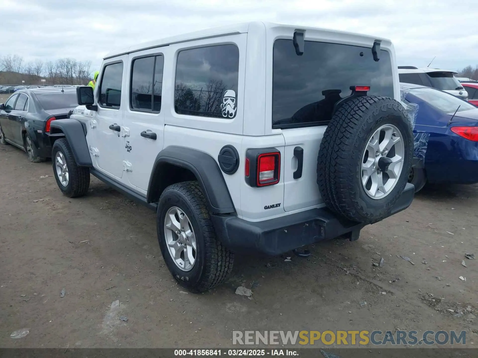 3 Фотография поврежденного автомобиля 1C4HJXDG8MW596171 JEEP WRANGLER UNLIMITED 2021