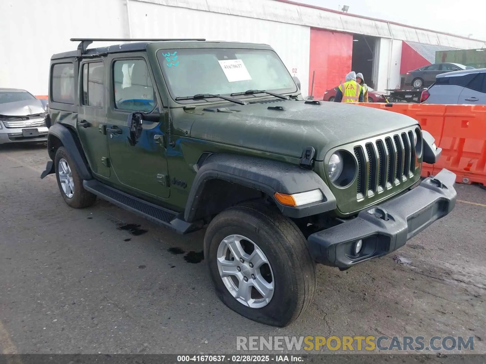 1 Photograph of a damaged car 1C4HJXDM1MW812674 JEEP WRANGLER UNLIMITED 2021