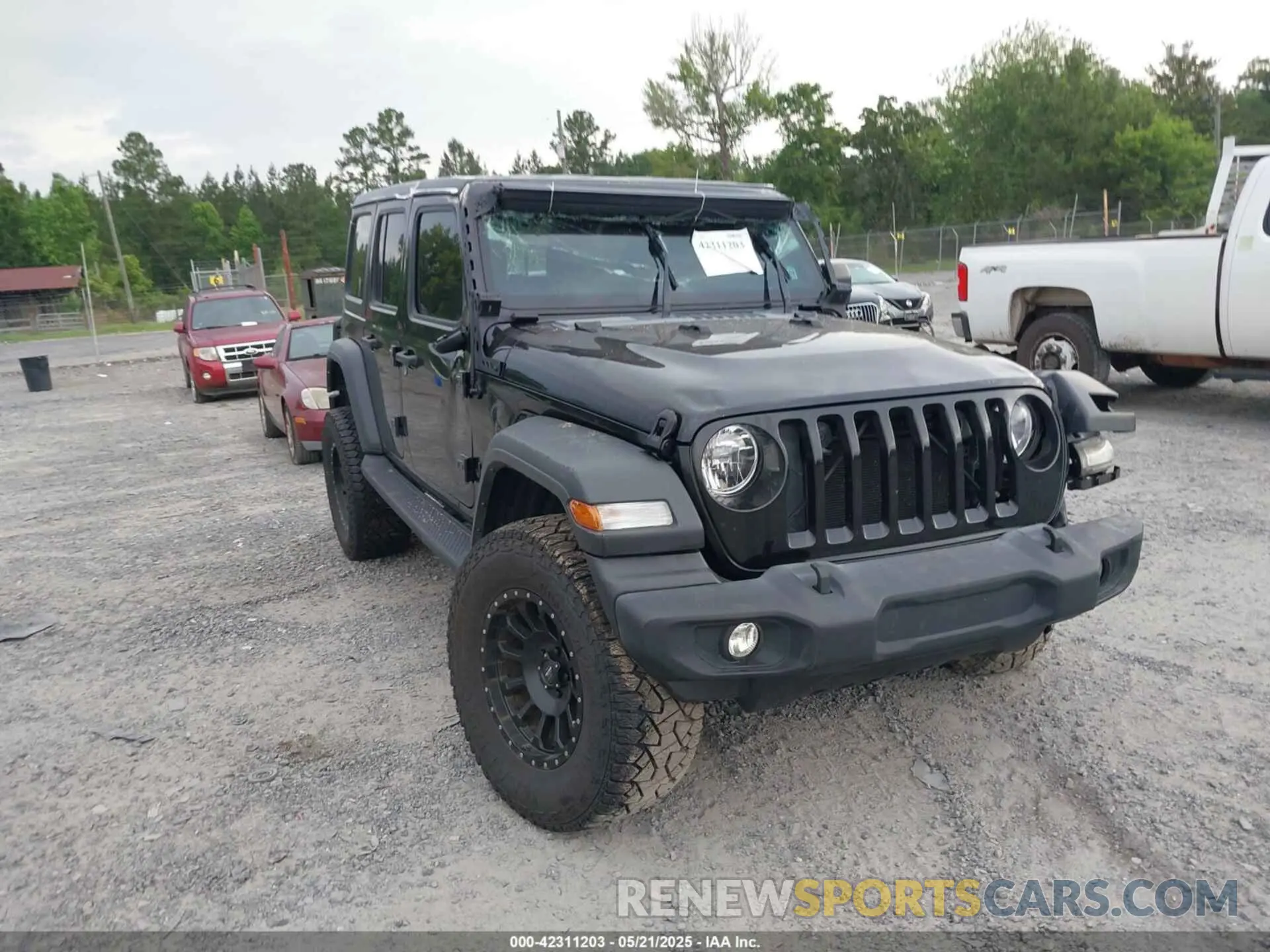 1 Photograph of a damaged car 1C4HJXDM5MW859724 JEEP WRANGLER UNLIMITED 2021