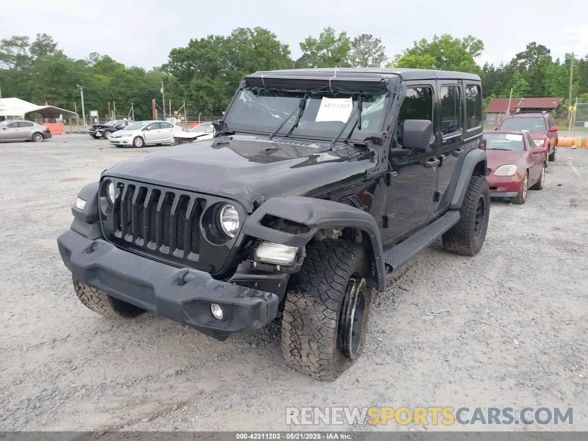 2 Photograph of a damaged car 1C4HJXDM5MW859724 JEEP WRANGLER UNLIMITED 2021