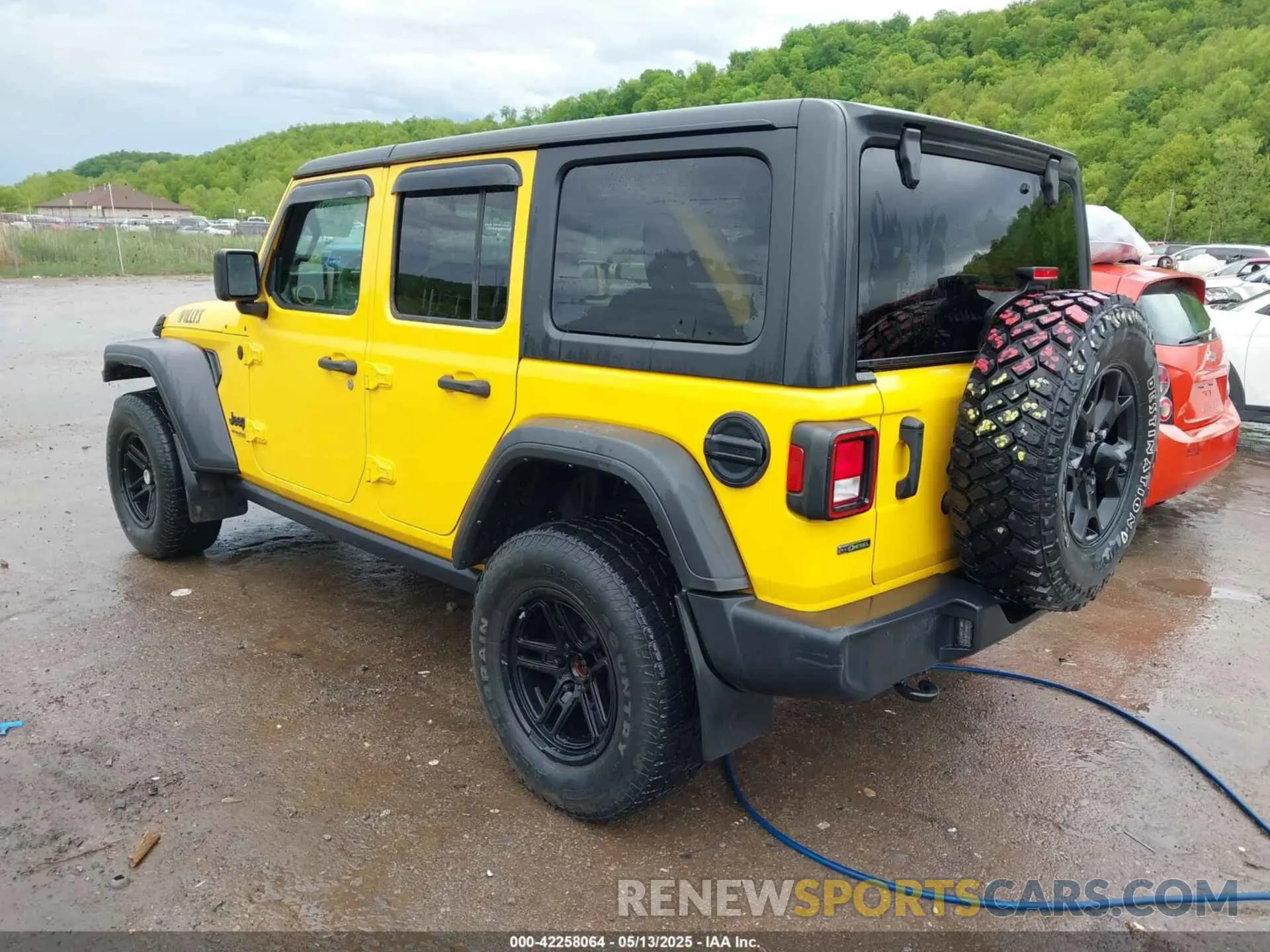 3 Фотография поврежденного автомобиля 1C4HJXDMXMW707745 JEEP WRANGLER UNLIMITED 2021