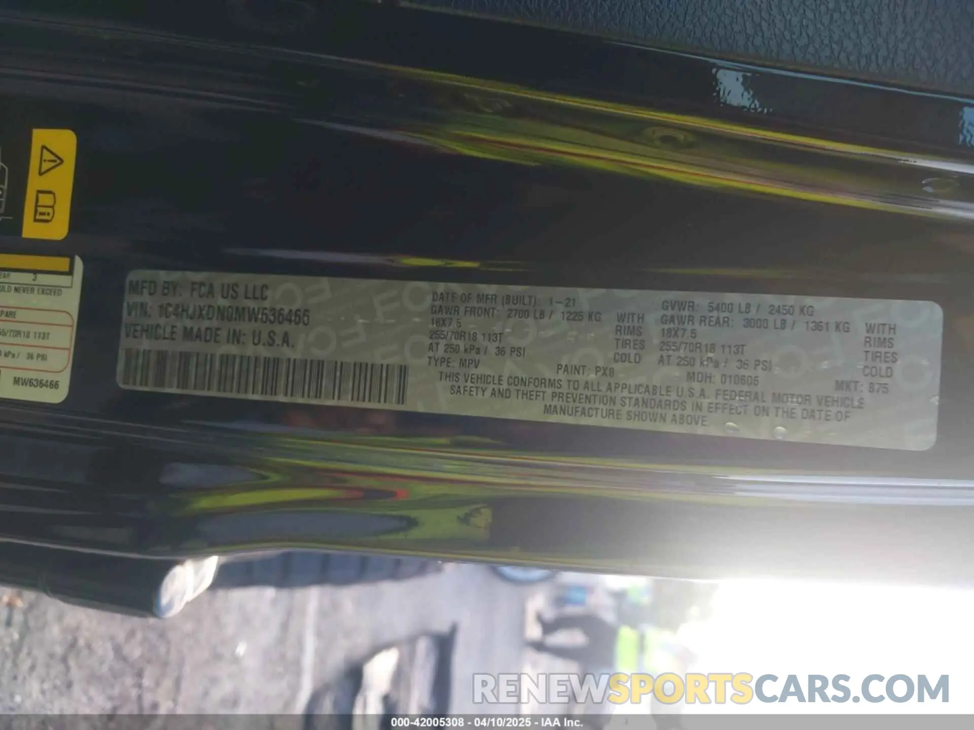 9 Photograph of a damaged car 1C4HJXDN0MW636466 JEEP WRANGLER UNLIMITED 2021