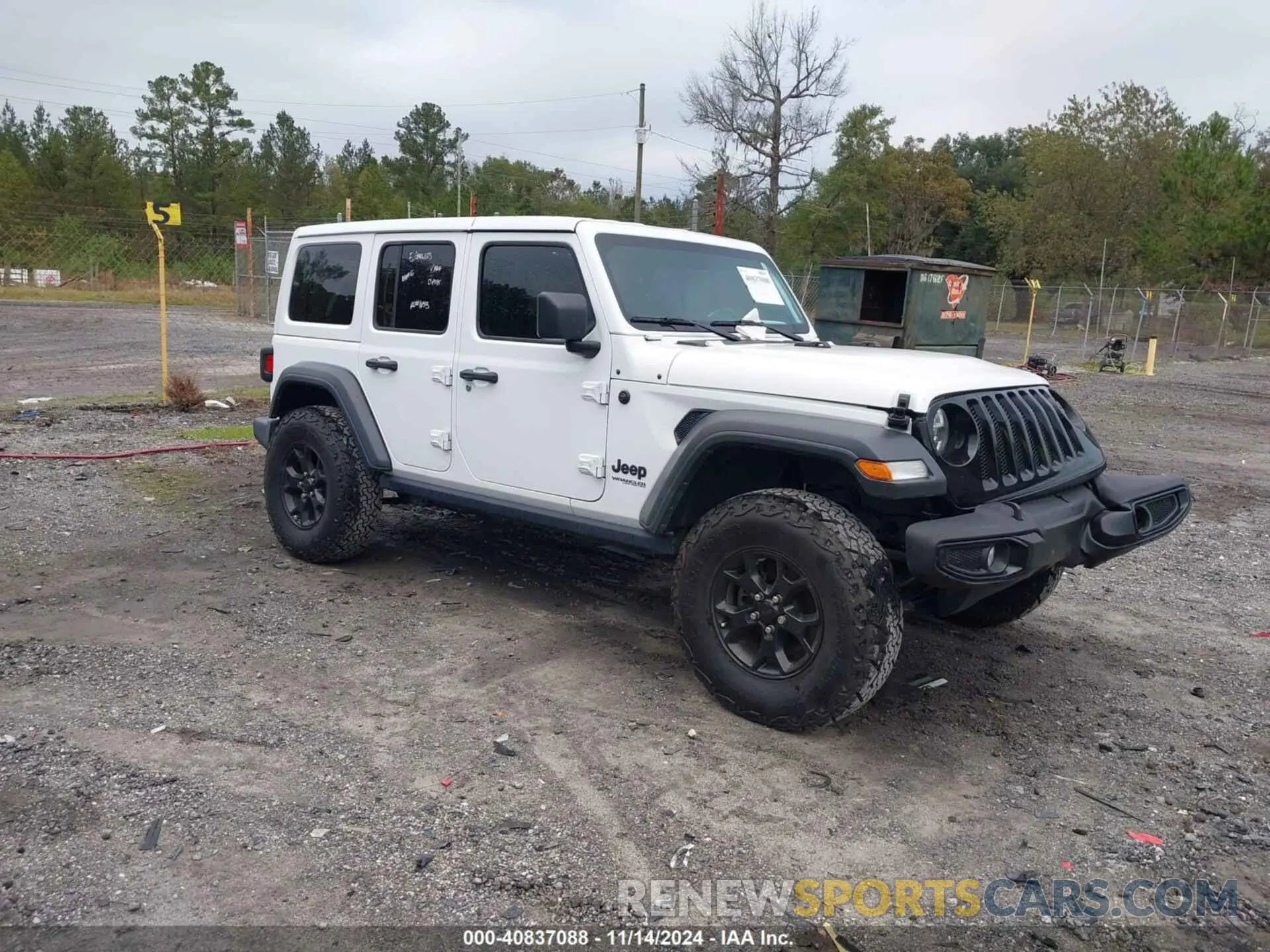 1 Photograph of a damaged car 1C4HJXDN0MW685716 JEEP WRANGLER UNLIMITED 2021