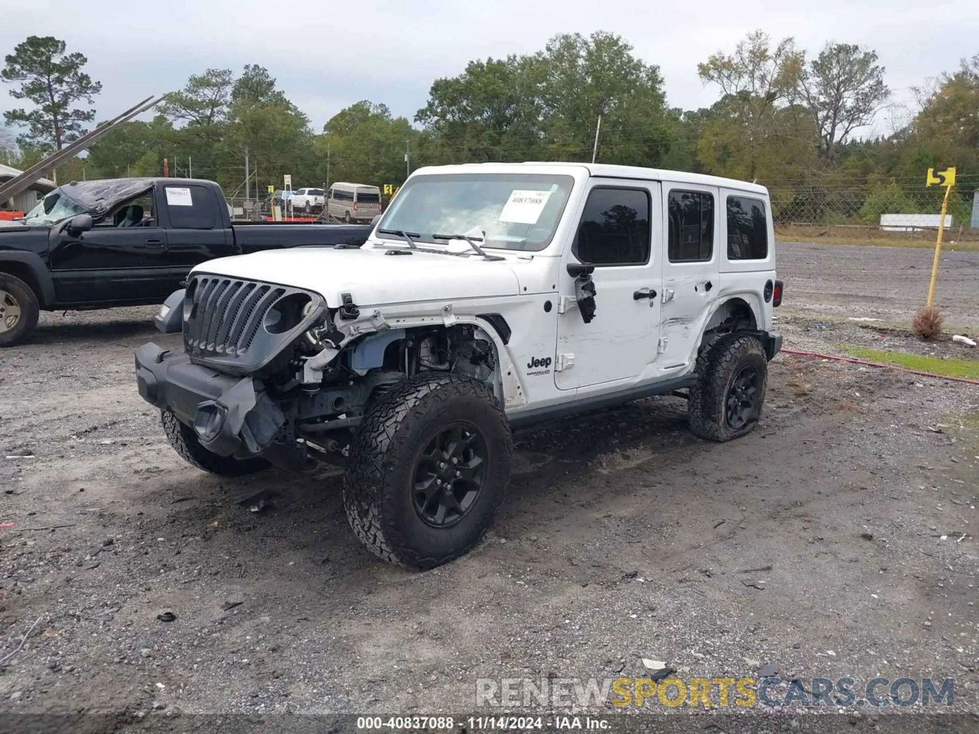 2 Photograph of a damaged car 1C4HJXDN0MW685716 JEEP WRANGLER UNLIMITED 2021