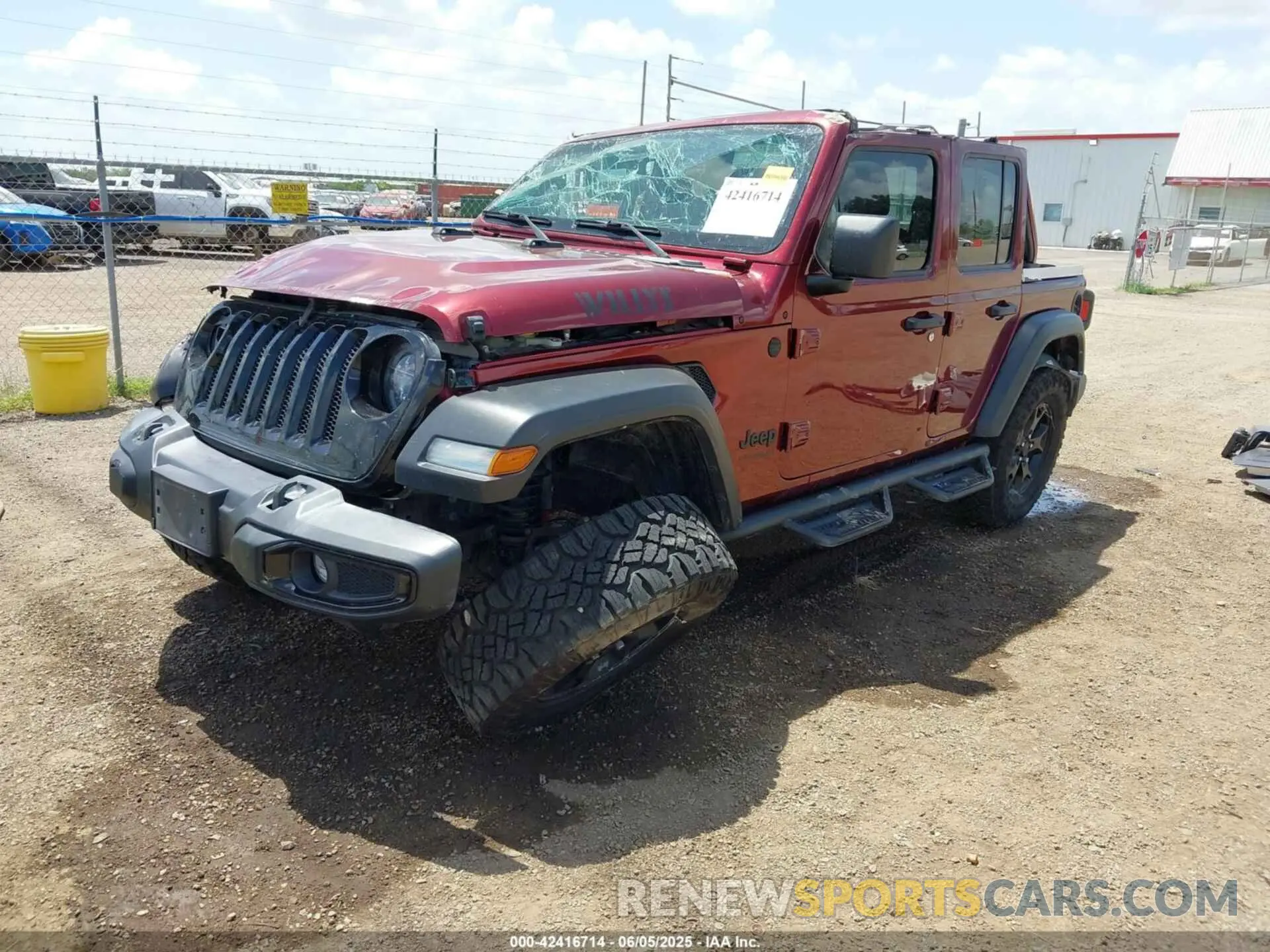 2 Photograph of a damaged car 1C4HJXDN0MW815350 JEEP WRANGLER UNLIMITED 2021
