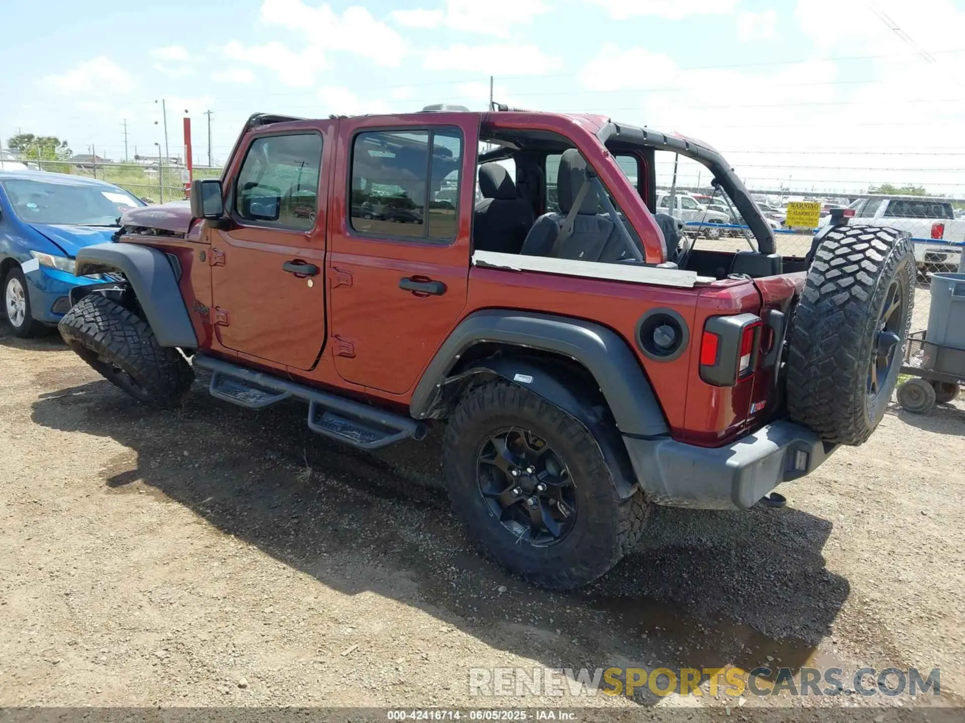 3 Photograph of a damaged car 1C4HJXDN0MW815350 JEEP WRANGLER UNLIMITED 2021