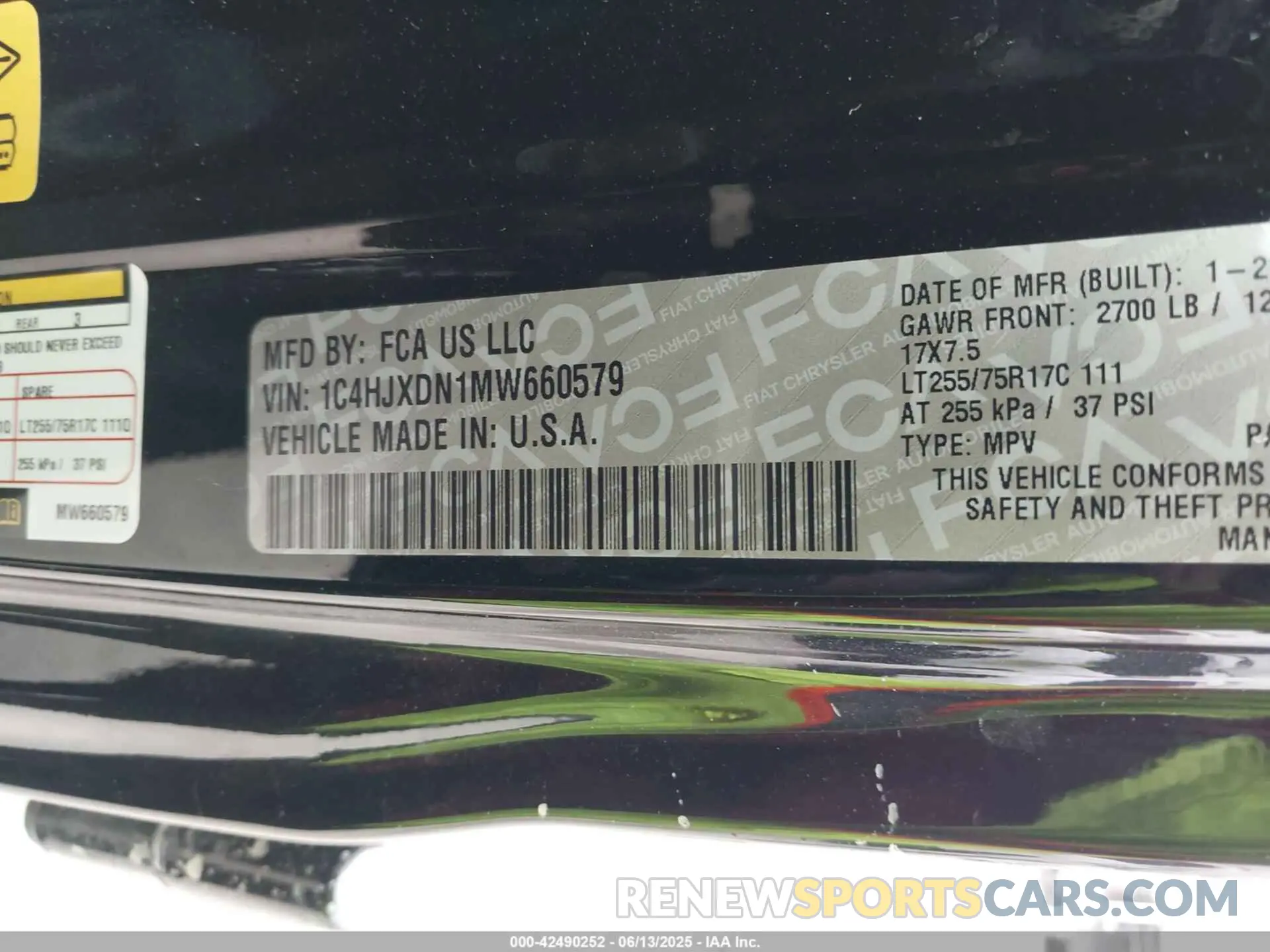 9 Фотография поврежденного автомобиля 1C4HJXDN1MW660579 JEEP WRANGLER UNLIMITED 2021