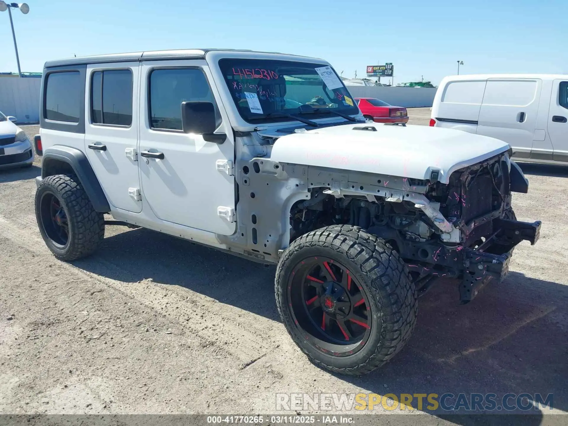 1 Photograph of a damaged car 1C4HJXDN3MW525460 JEEP WRANGLER UNLIMITED 2021