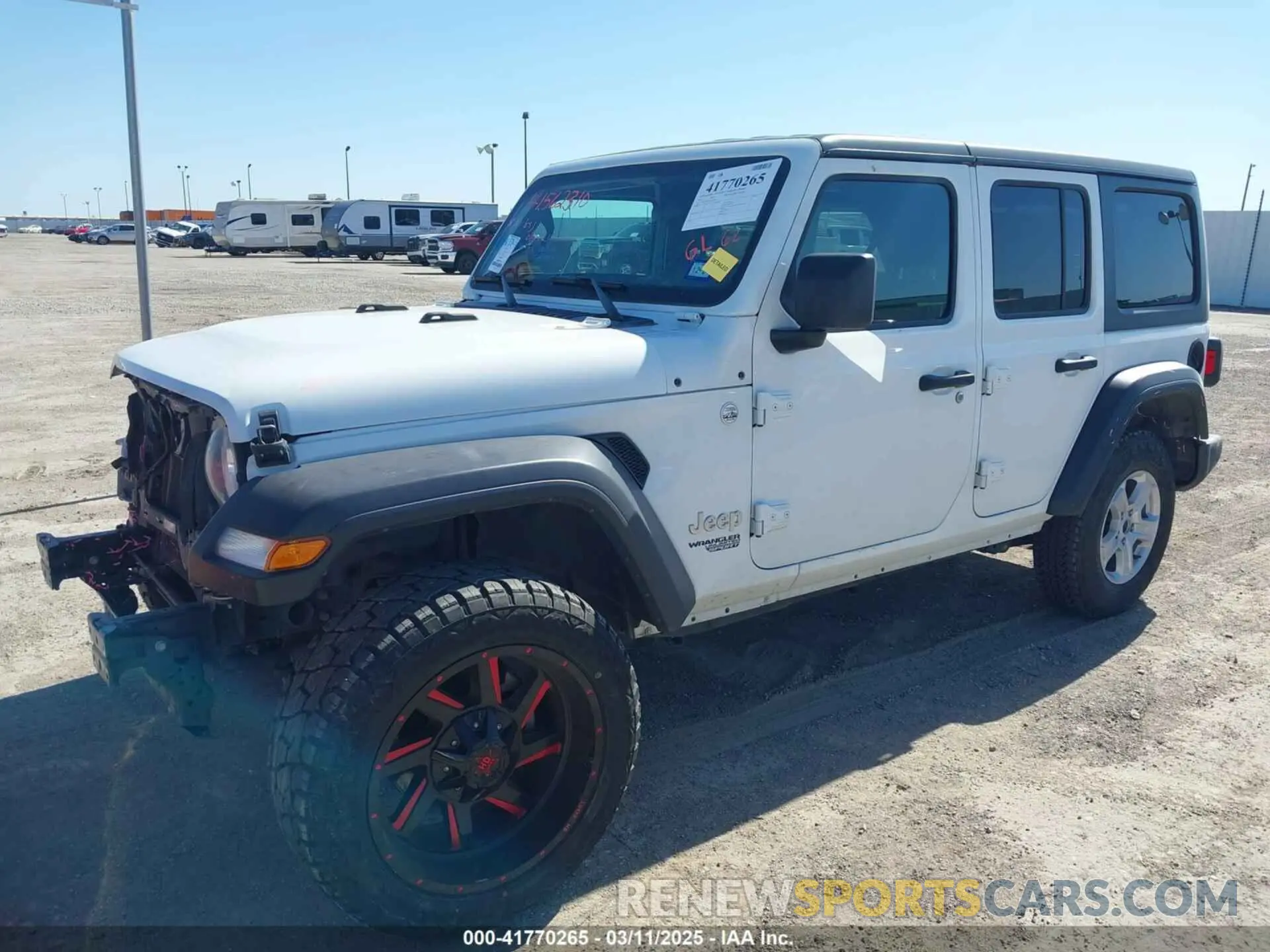 2 Photograph of a damaged car 1C4HJXDN3MW525460 JEEP WRANGLER UNLIMITED 2021