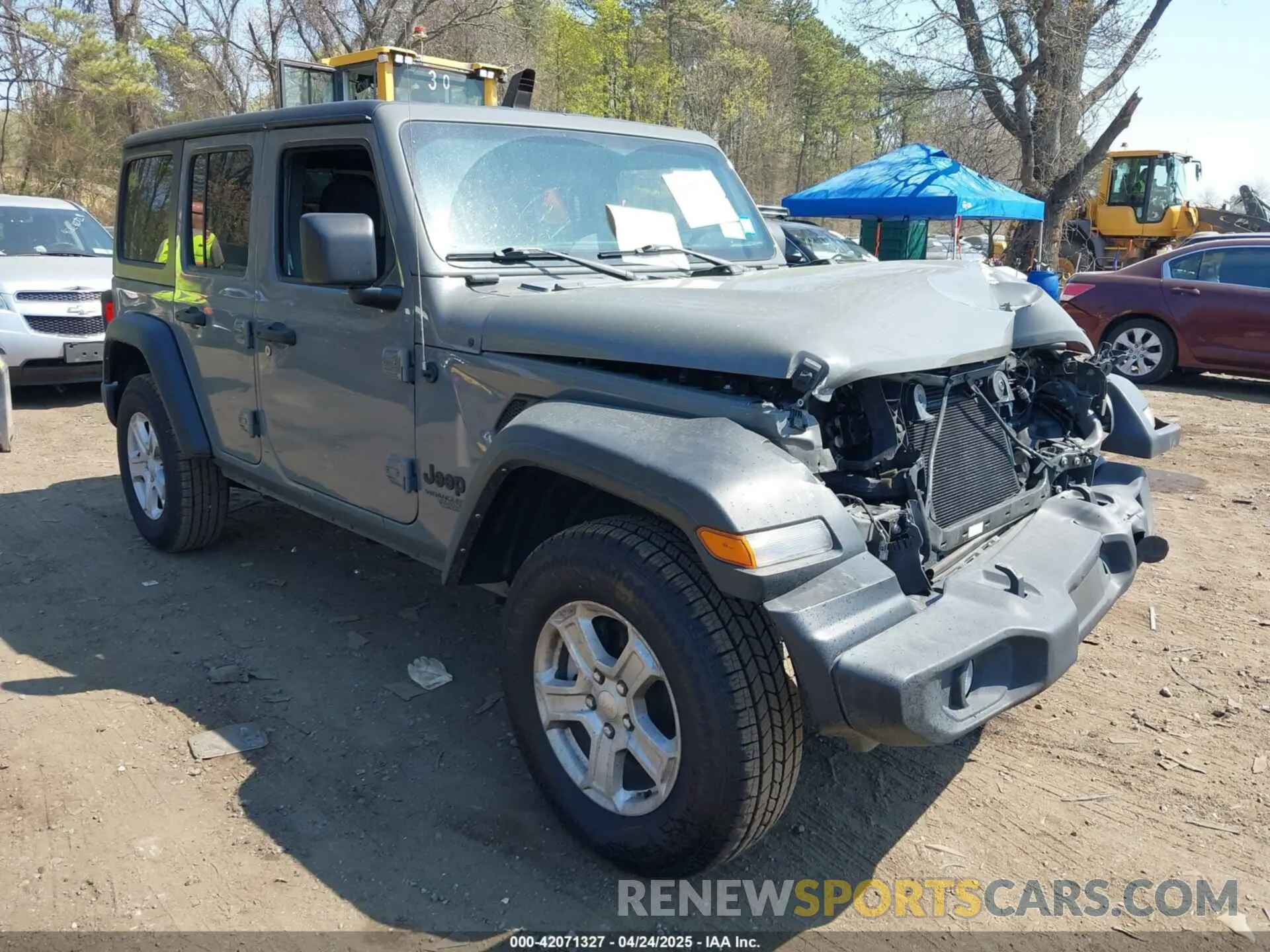 1 Фотография поврежденного автомобиля 1C4HJXDN4MW703859 JEEP WRANGLER UNLIMITED 2021