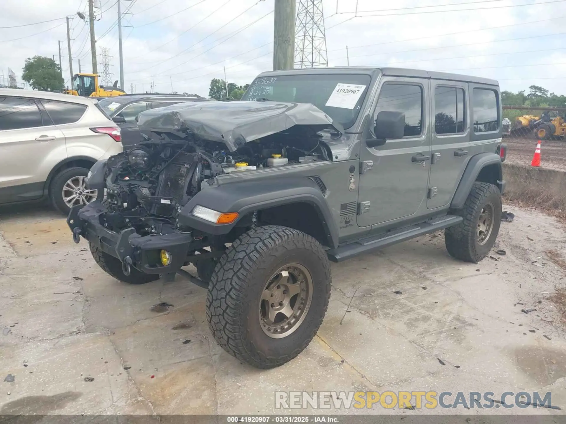 2 Фотография поврежденного автомобиля 1C4HJXDN4MW814525 JEEP WRANGLER UNLIMITED 2021