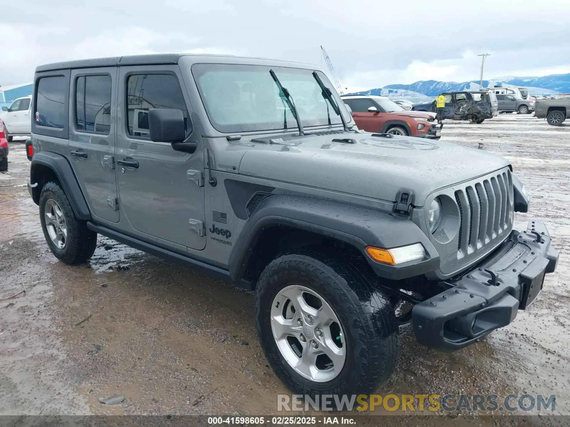 1 Photograph of a damaged car 1C4HJXDN6MW664417 JEEP WRANGLER UNLIMITED 2021