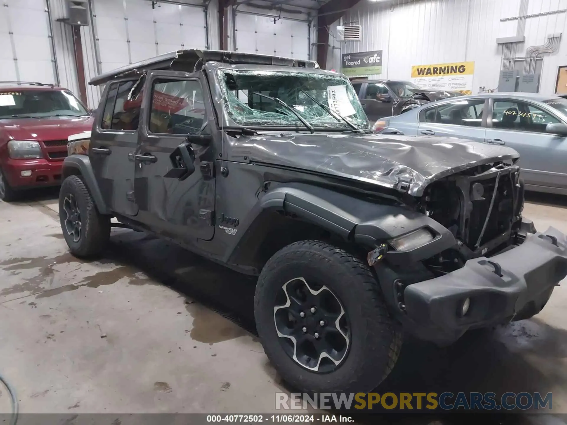1 Photograph of a damaged car 1C4HJXDN6MW724339 JEEP WRANGLER UNLIMITED 2021