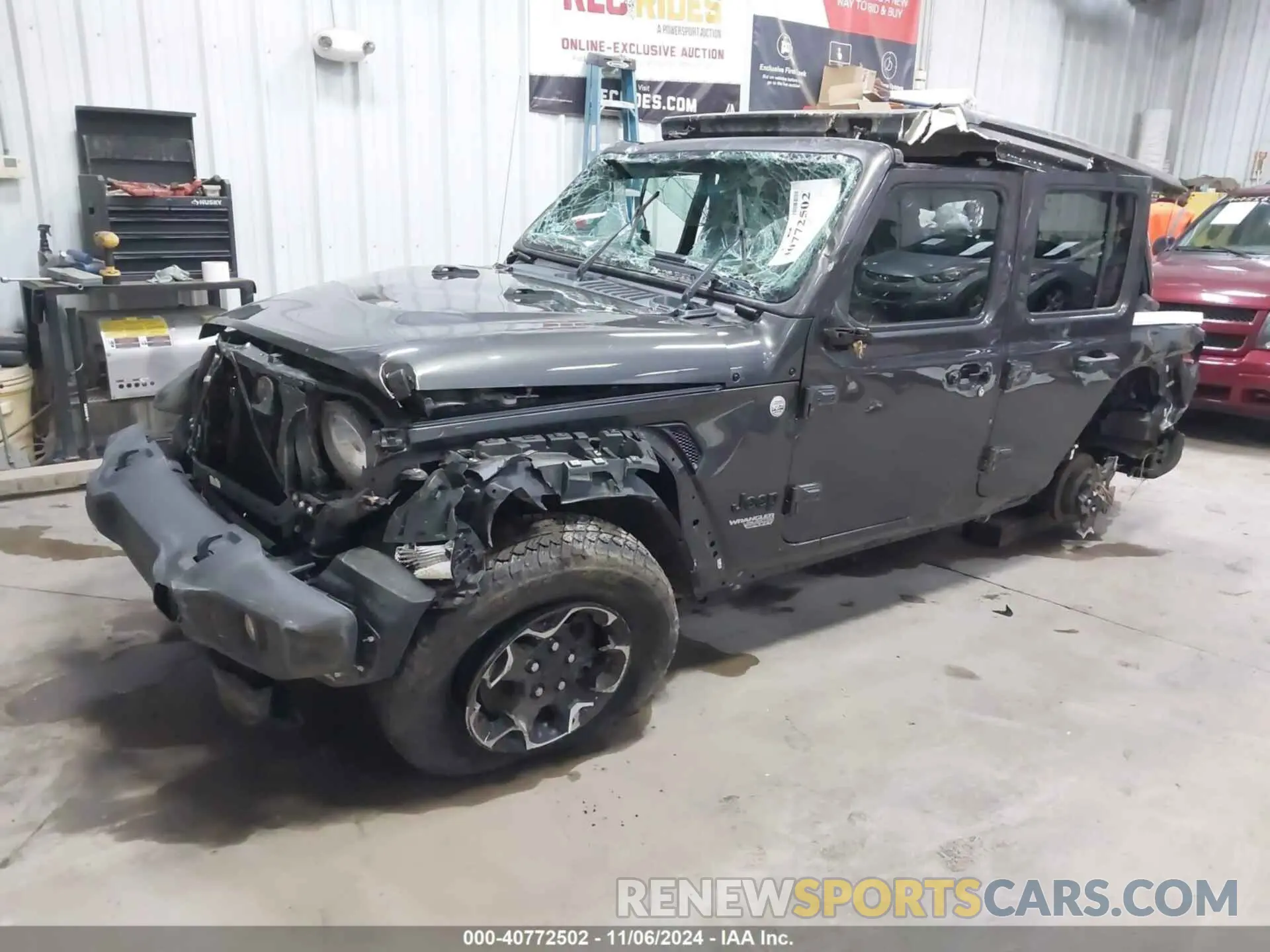 2 Photograph of a damaged car 1C4HJXDN6MW724339 JEEP WRANGLER UNLIMITED 2021