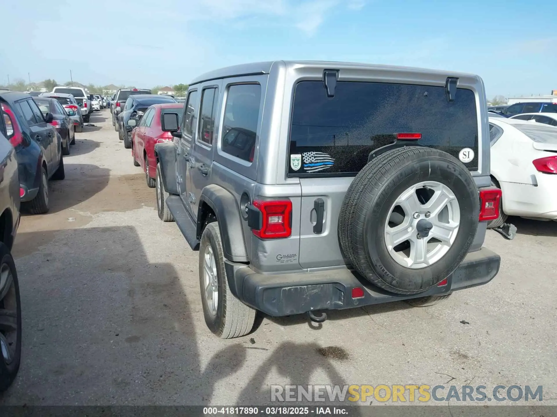 3 Фотография поврежденного автомобиля 1C4HJXDN8MW532307 JEEP WRANGLER UNLIMITED 2021