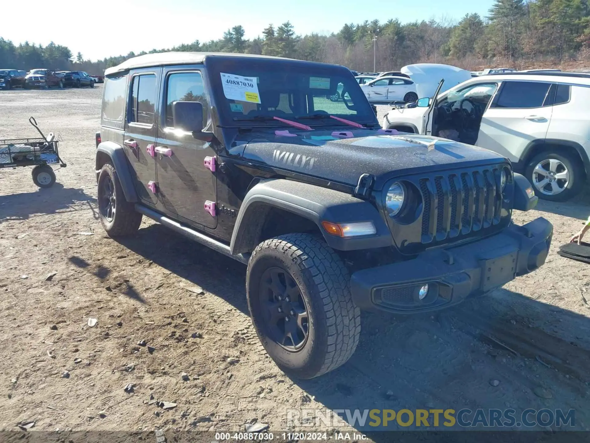 1 Photograph of a damaged car 1C4HJXDN8MW773686 JEEP WRANGLER UNLIMITED 2021