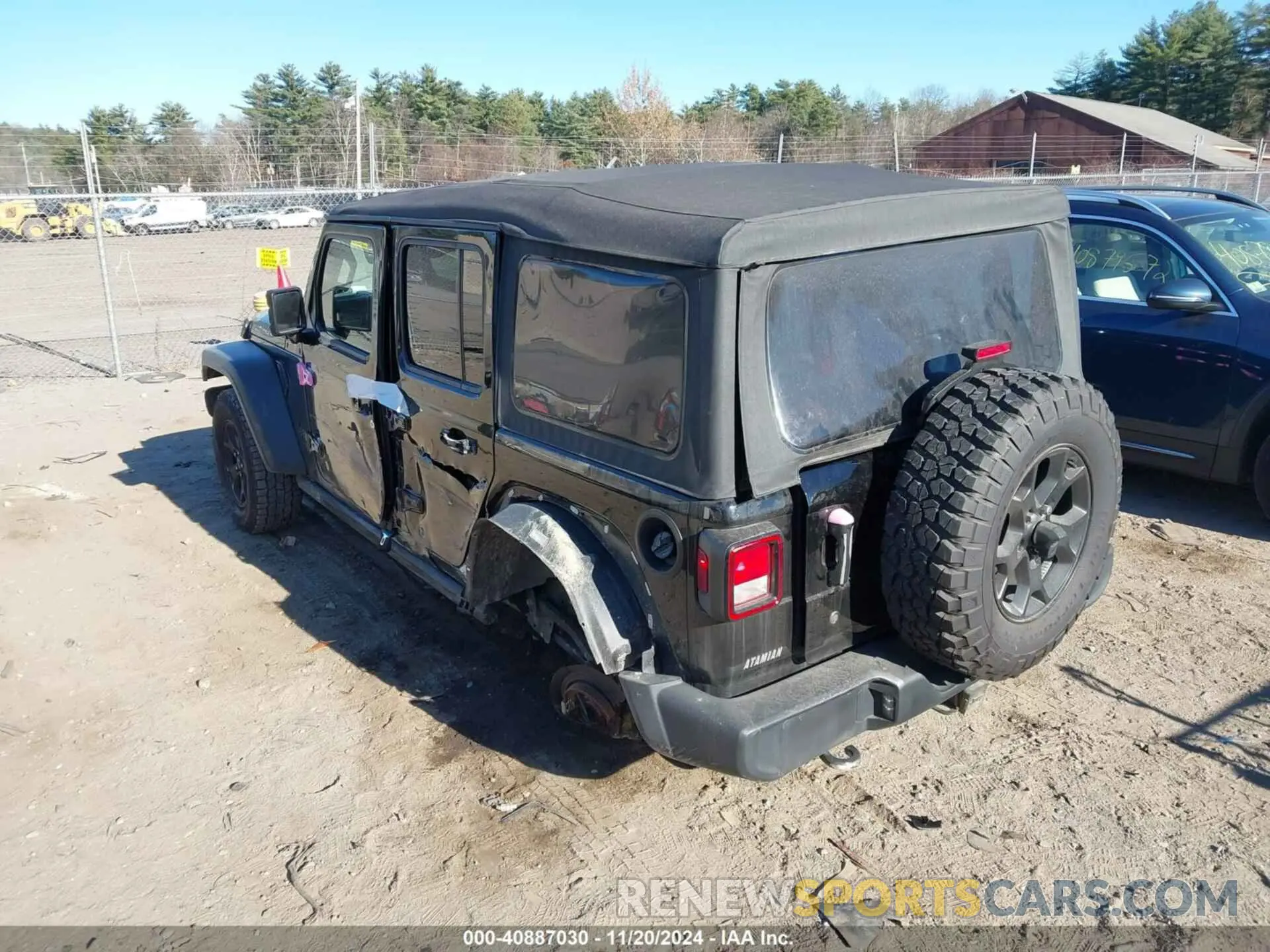 3 Photograph of a damaged car 1C4HJXDN8MW773686 JEEP WRANGLER UNLIMITED 2021