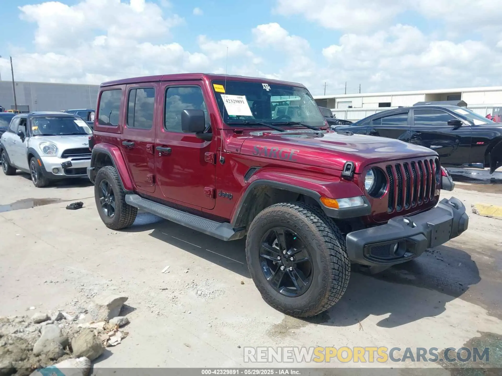 1 Фотография поврежденного автомобиля 1C4HJXEG5MW649214 JEEP WRANGLER UNLIMITED 2021