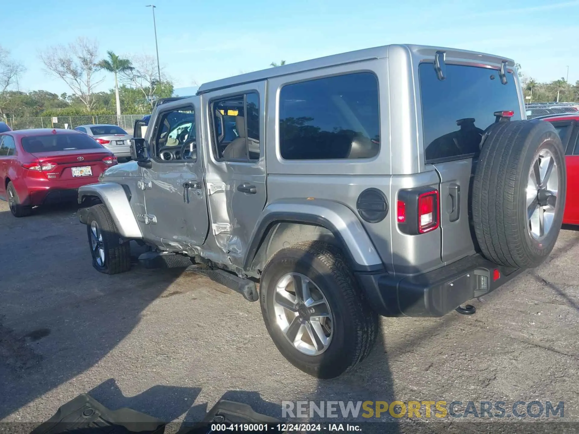 3 Фотография поврежденного автомобиля 1C4HJXEG8MW576811 JEEP WRANGLER UNLIMITED 2021