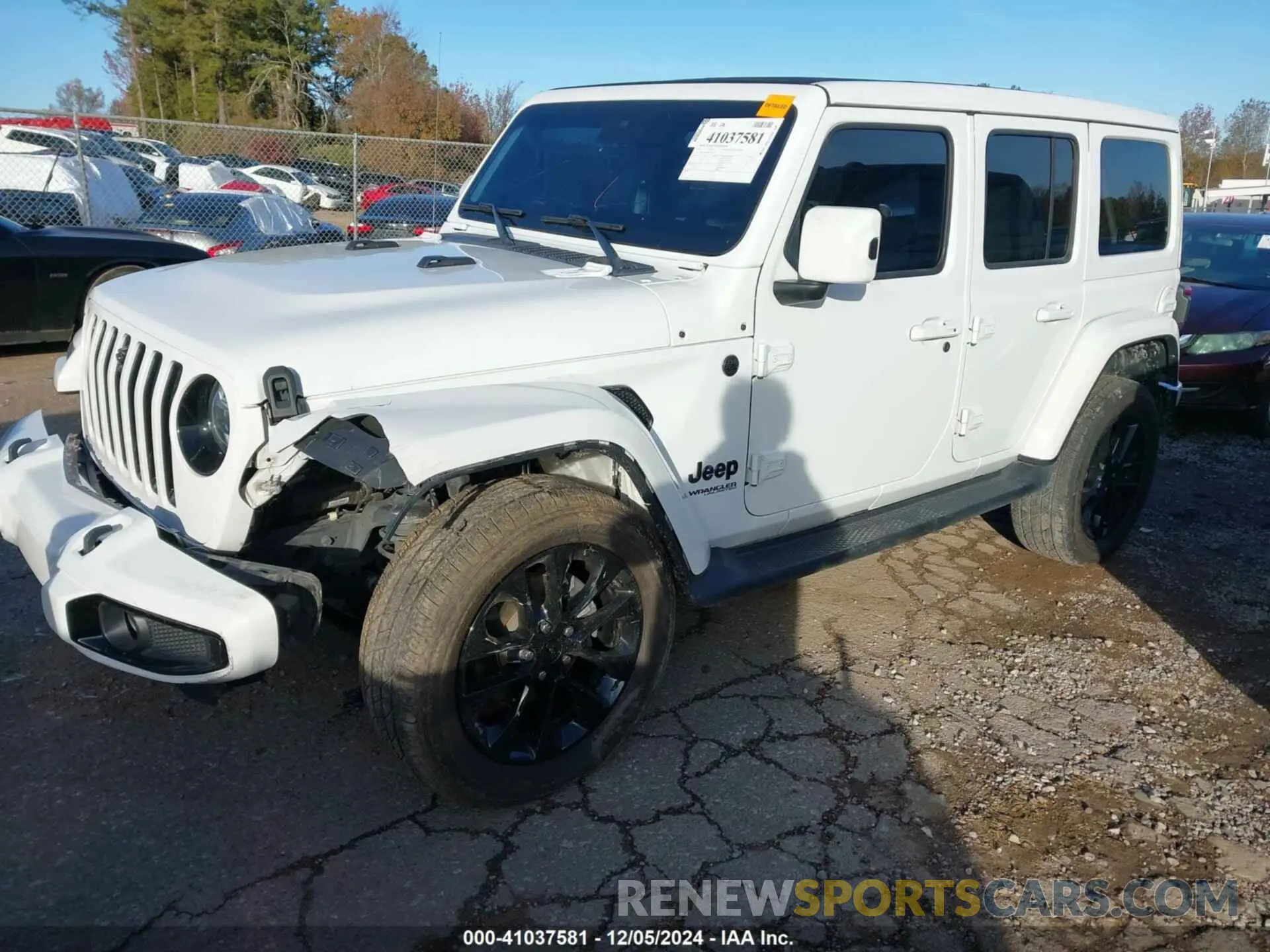 2 Photograph of a damaged car 1C4HJXEM4MW749276 JEEP WRANGLER UNLIMITED 2021