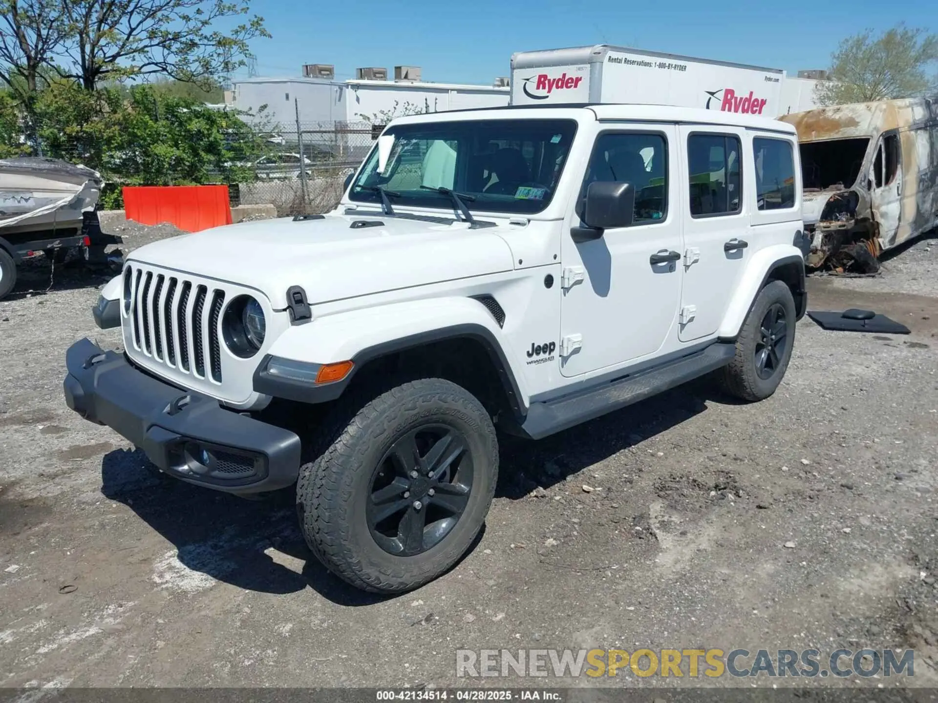 2 Photograph of a damaged car 1C4HJXEN2MW528137 JEEP WRANGLER UNLIMITED 2021