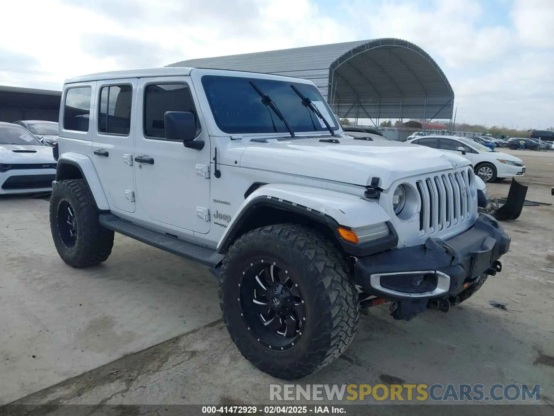 1 Photograph of a damaged car 1C4HJXEN3MW717895 JEEP WRANGLER UNLIMITED 2021