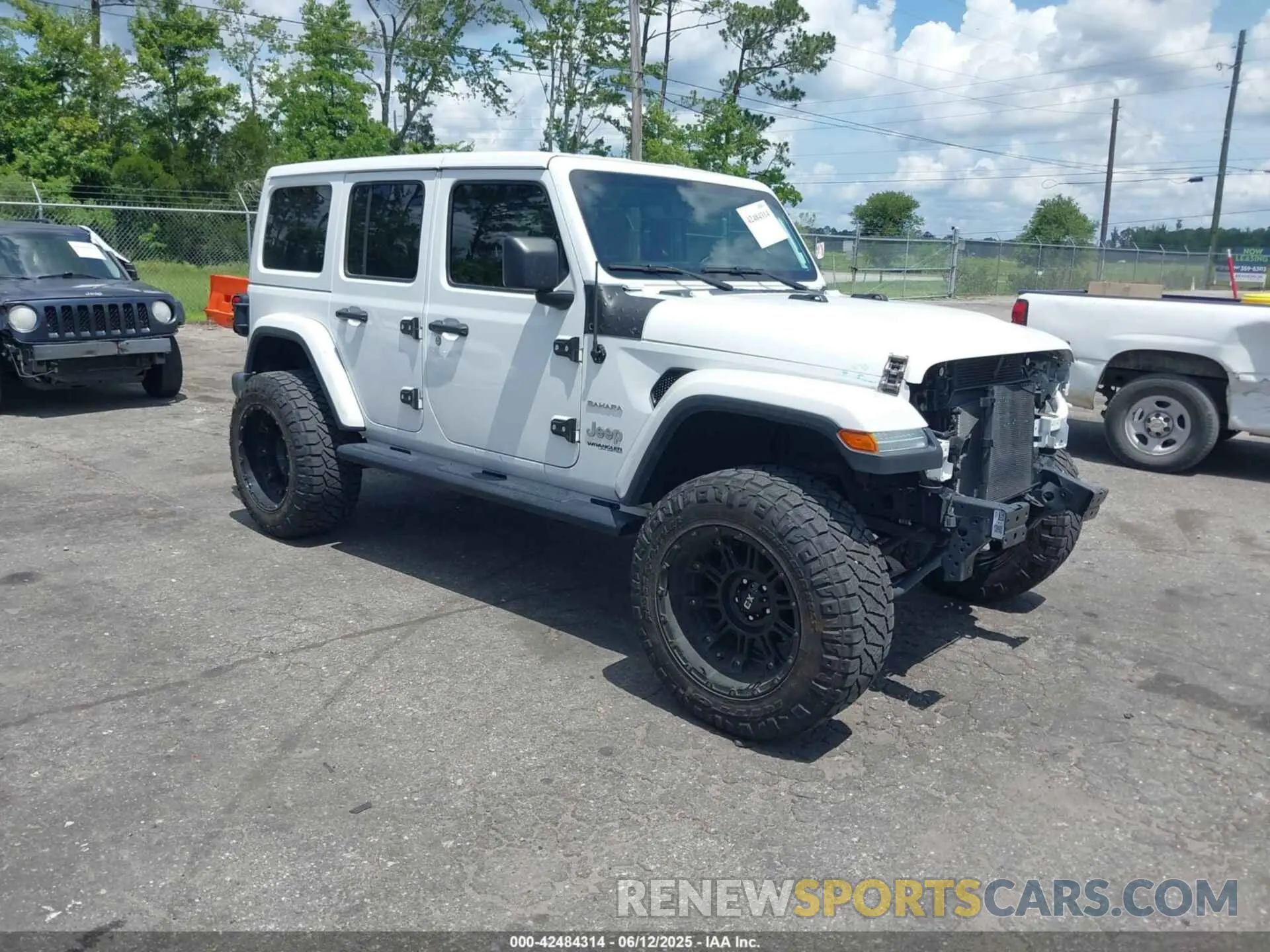 1 Photograph of a damaged car 1C4HJXEN7MW518395 JEEP WRANGLER UNLIMITED 2021